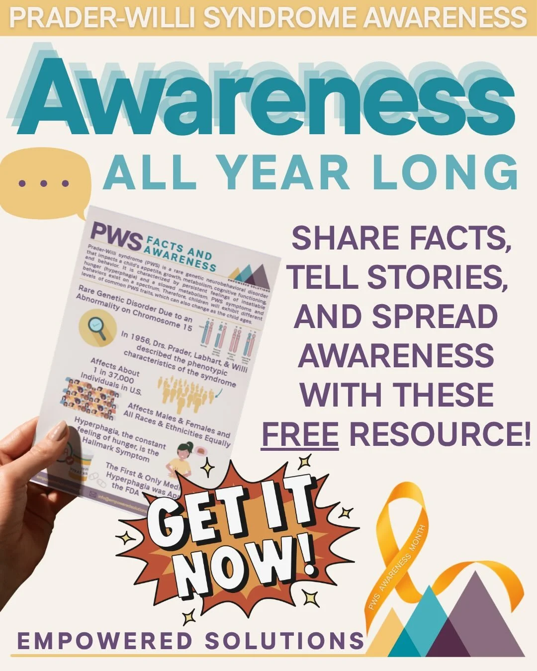 🧡🎗PWS Awareness doesn&rsquo;t end just because May does!

Prader-Willi syndrome awareness is something we carry with us all year long through education, advocacy, inclusion, and understanding. Every conversation, every shared resource, and every st