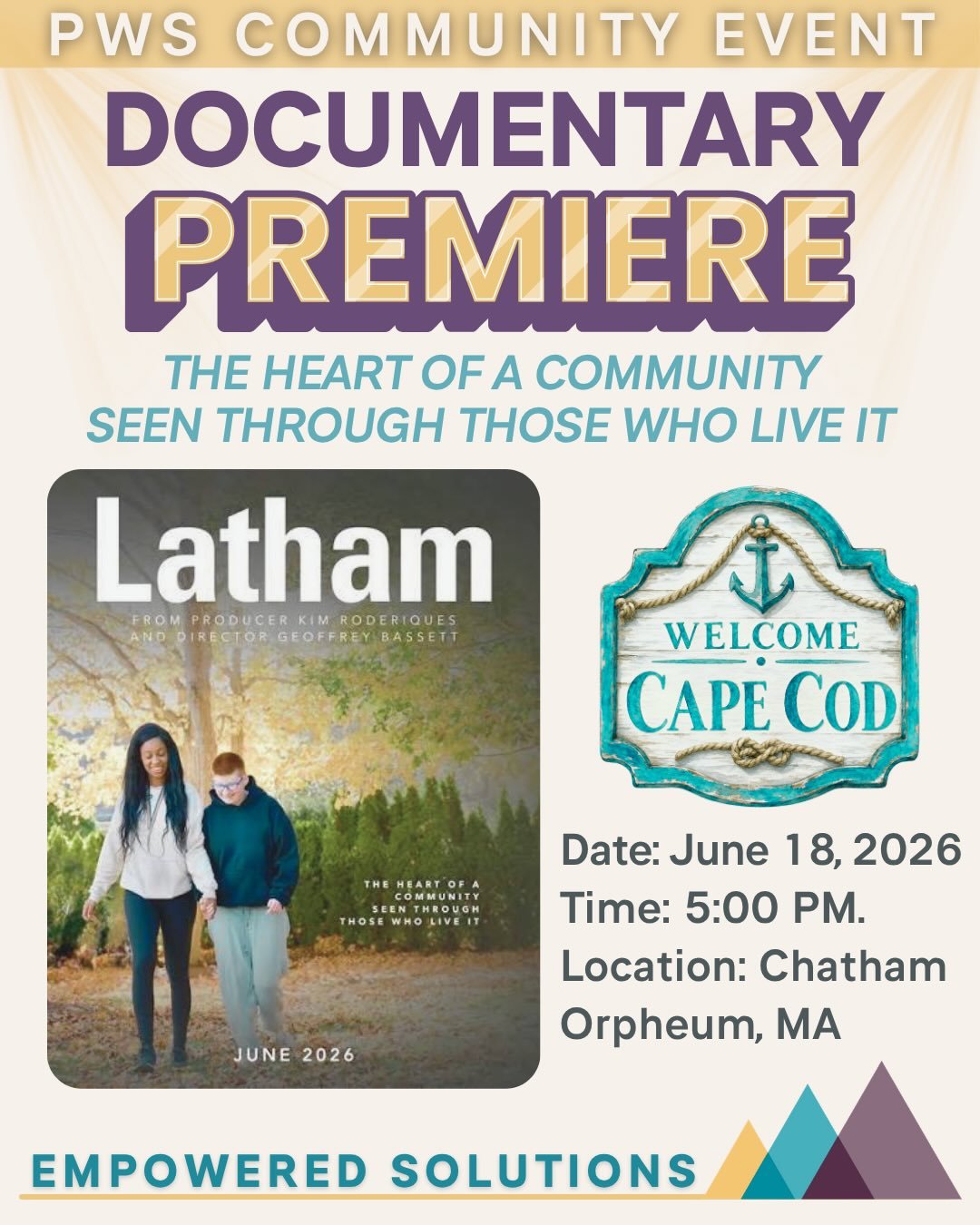 🎬 Dr. Pacha is excited to attend both the private premiere and public screening of Latham, a powerful new documentary highlighting the heart of a community through the voices of those who live it every day.

Stories have the power to educate, inspir
