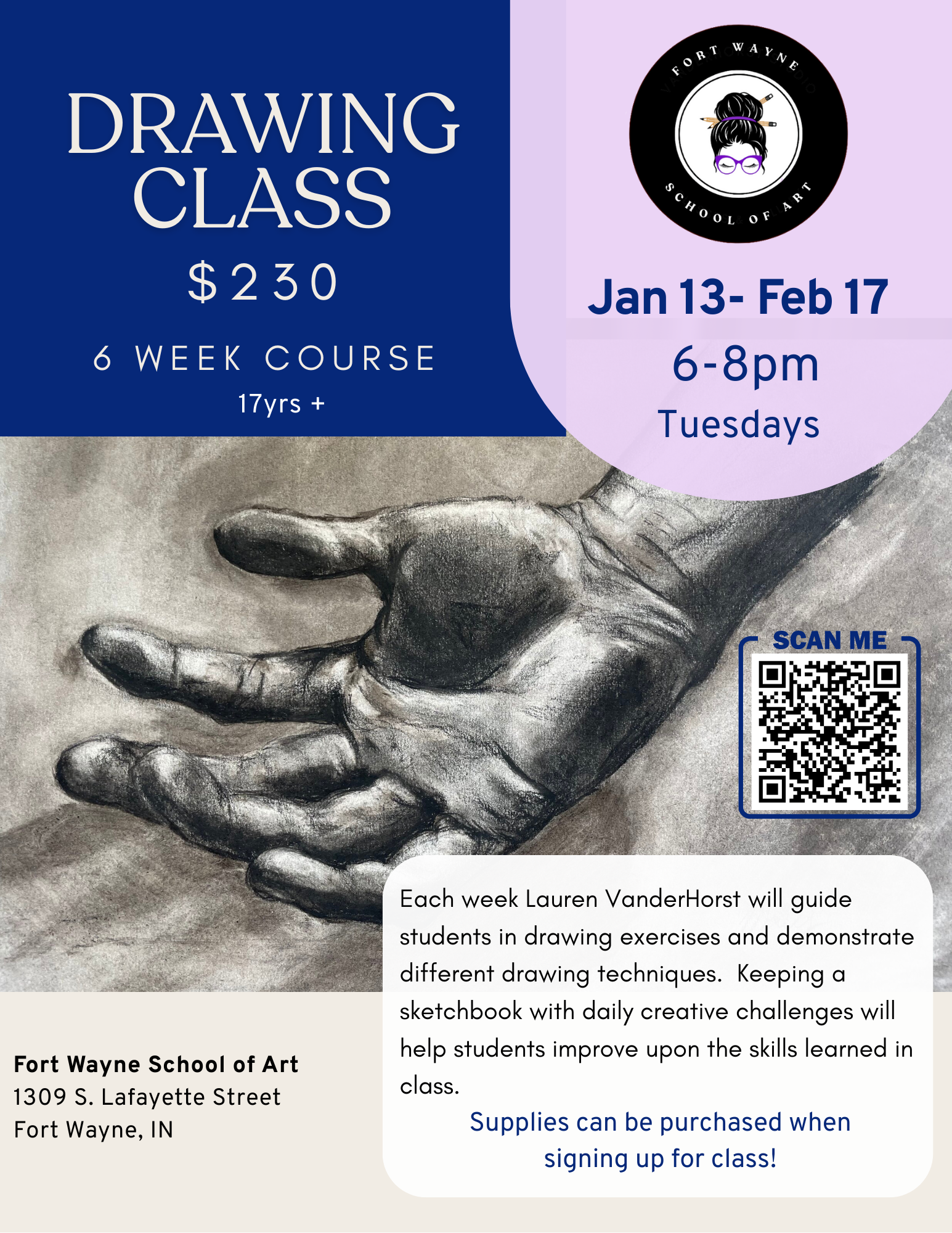 Drawing Class for Adults Tuesdays