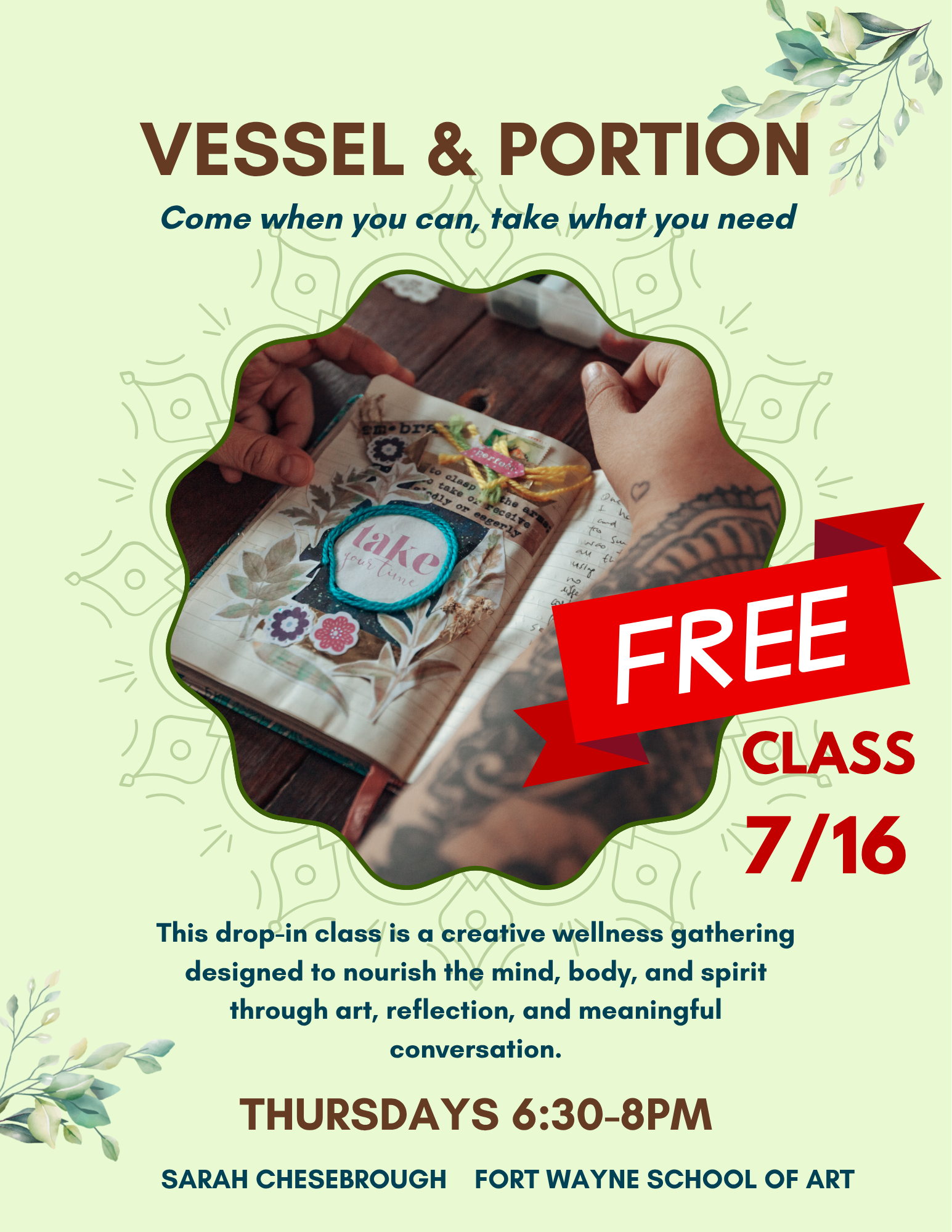 7/16 FREE! Vessel and Portion