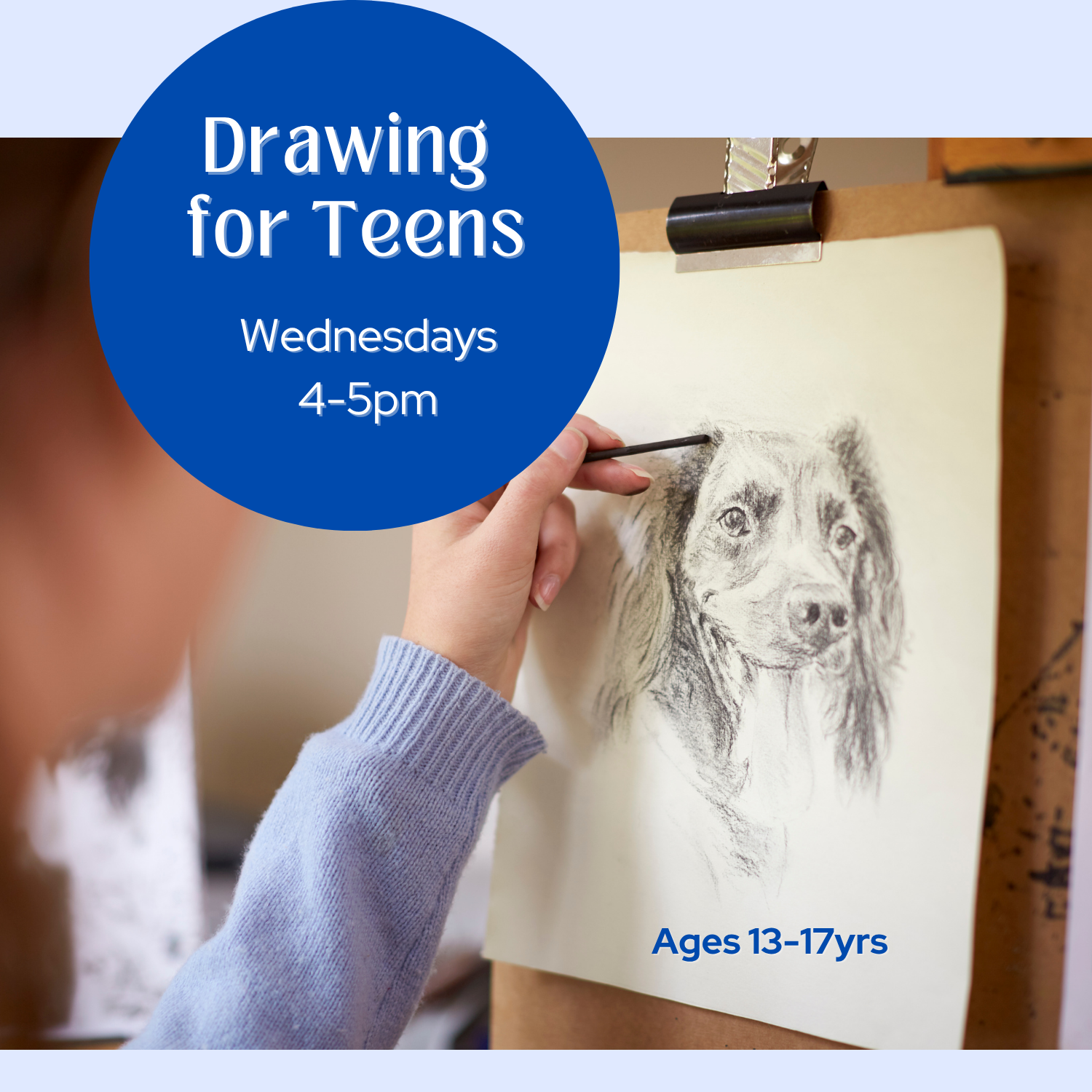 9/16- 10/21  Teen Drawing Class