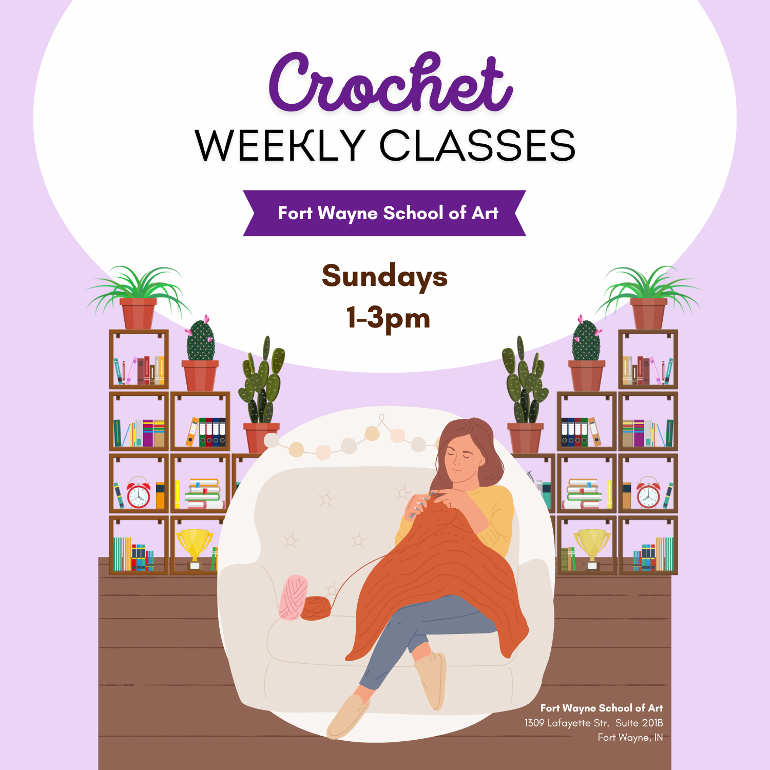 9/6-9/27 Sundays Crochet Class