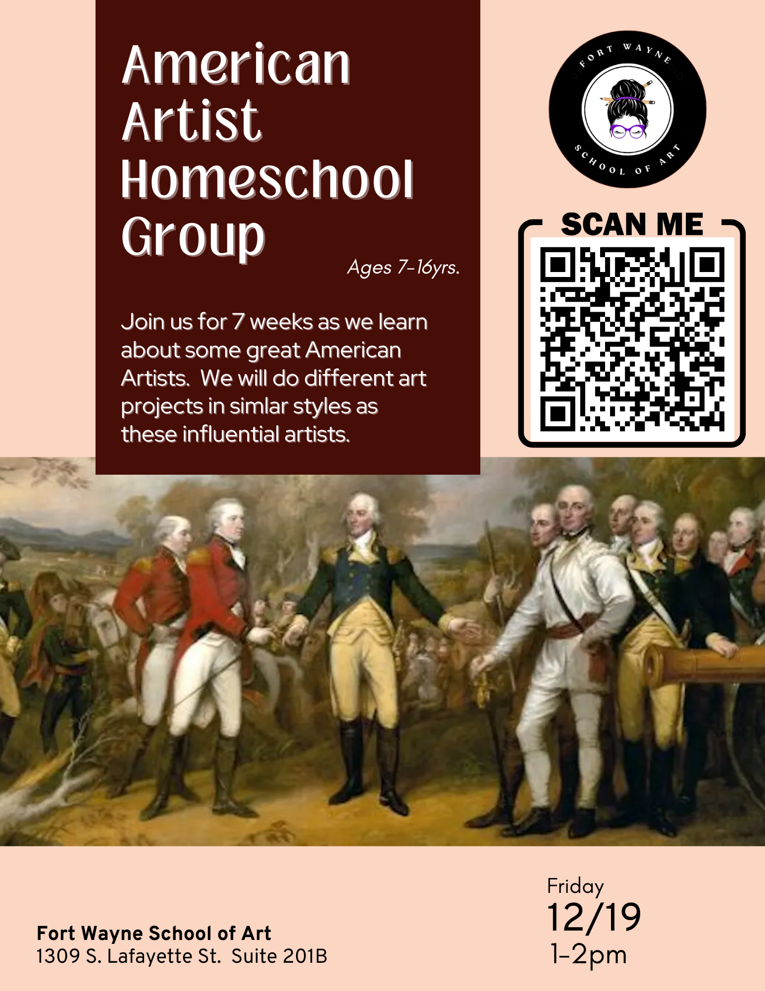 American Artist Homeschool Group 12/19