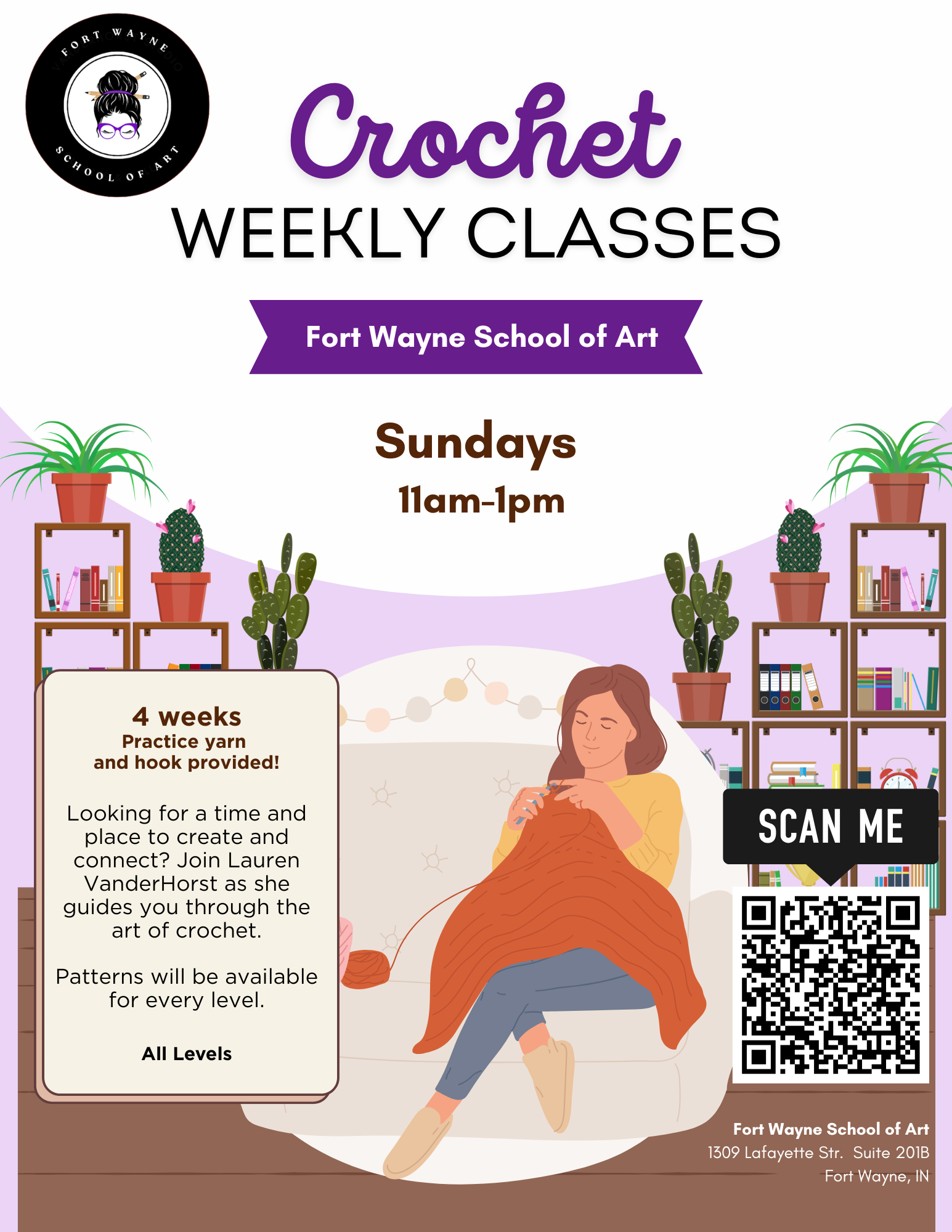 7/12- 8/2 Adult Crochet Classes