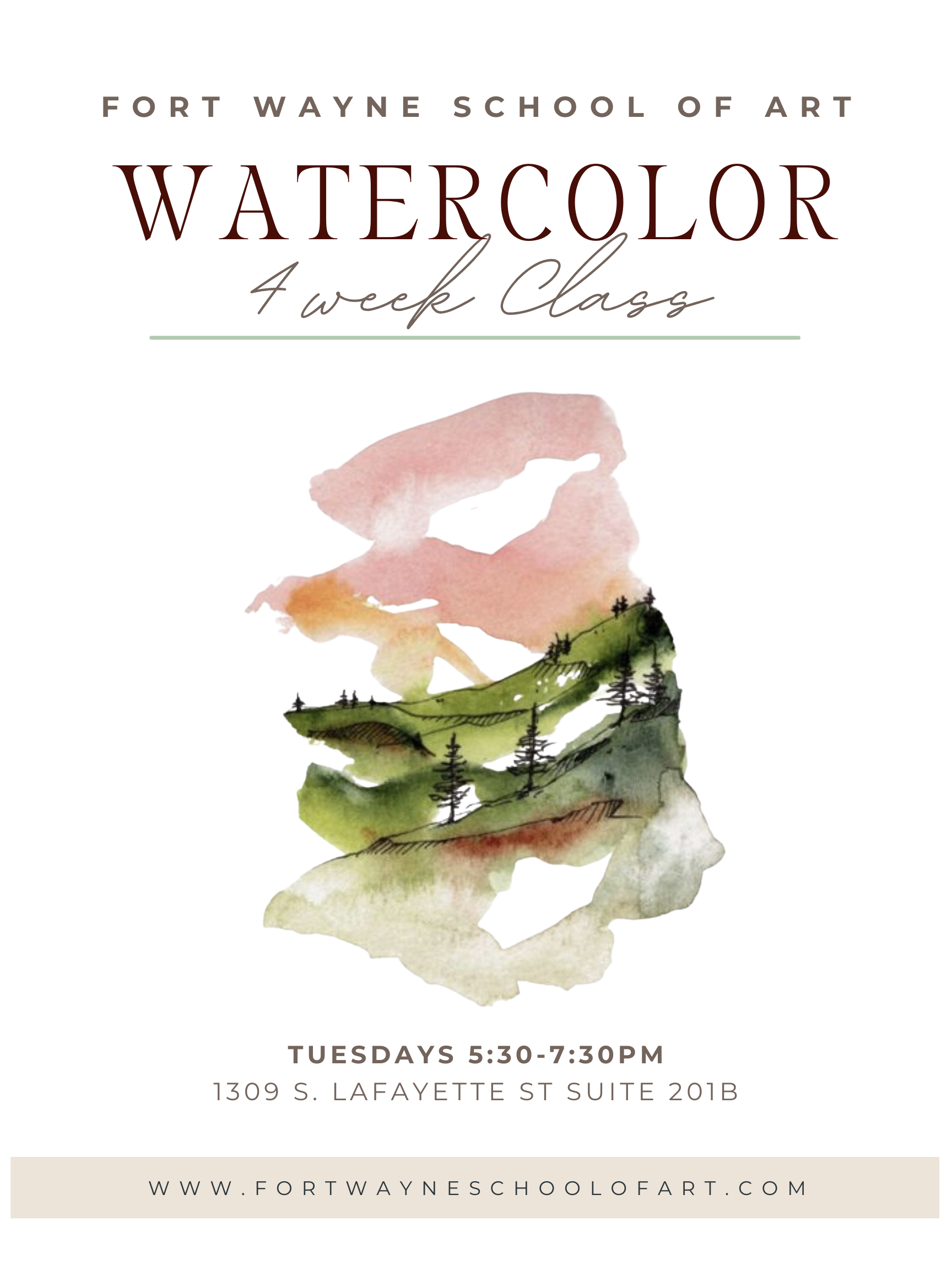 March Tuesday Watercolor Class