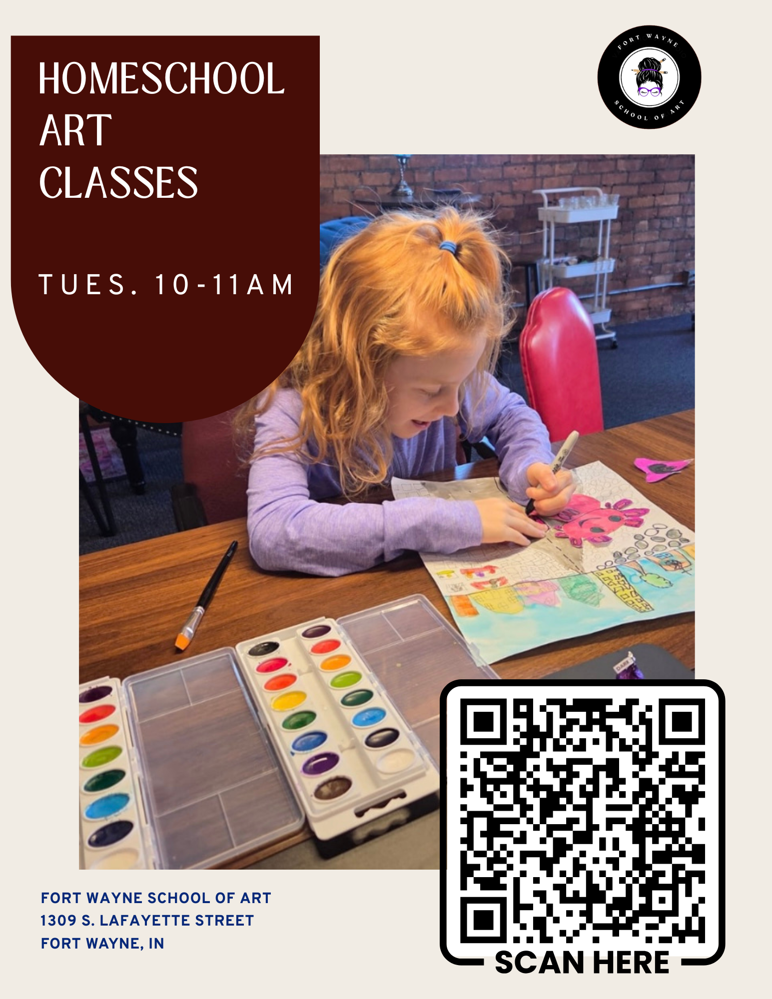 Feb. Tuesdays Homeschool Art Class