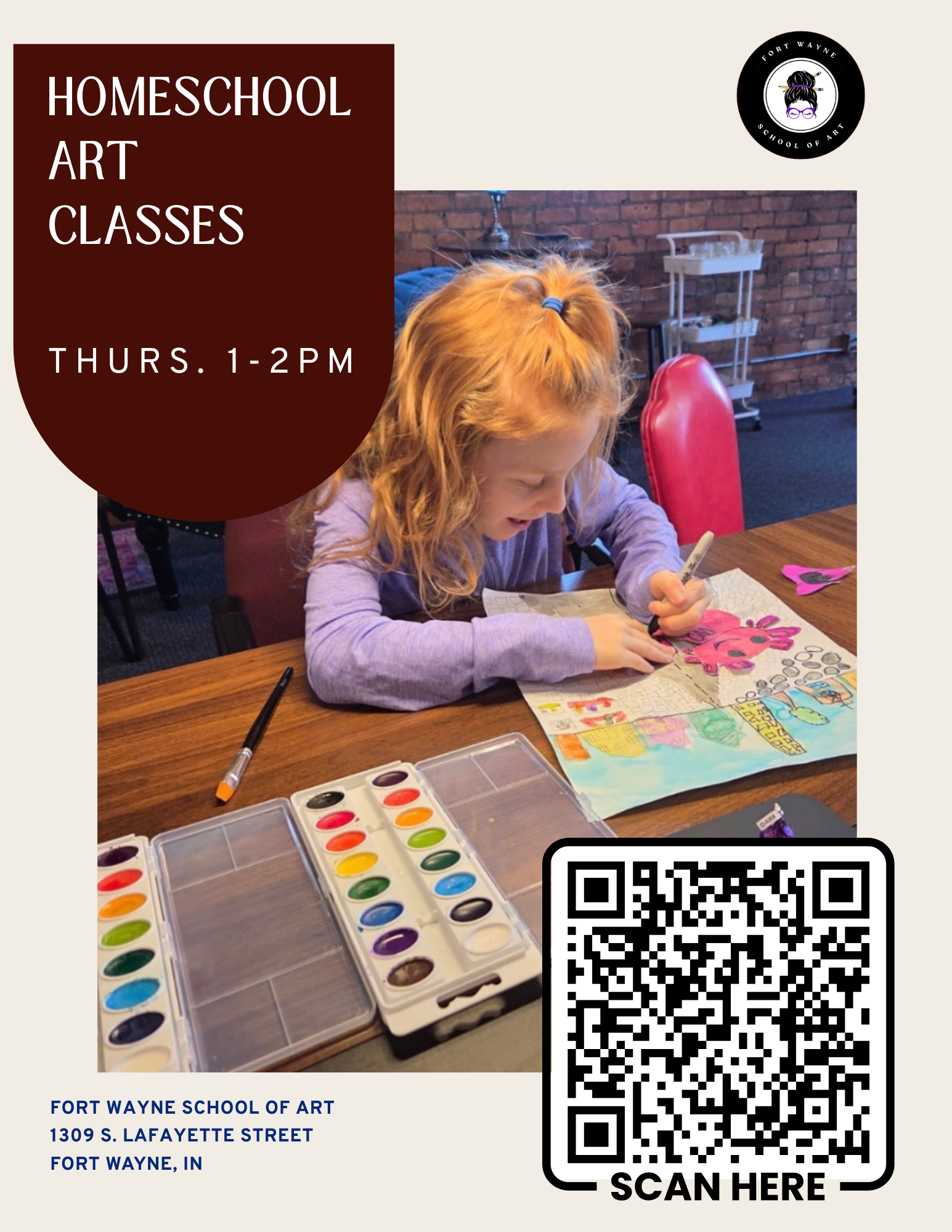 Feb. Thursdays Homeschool Art Class