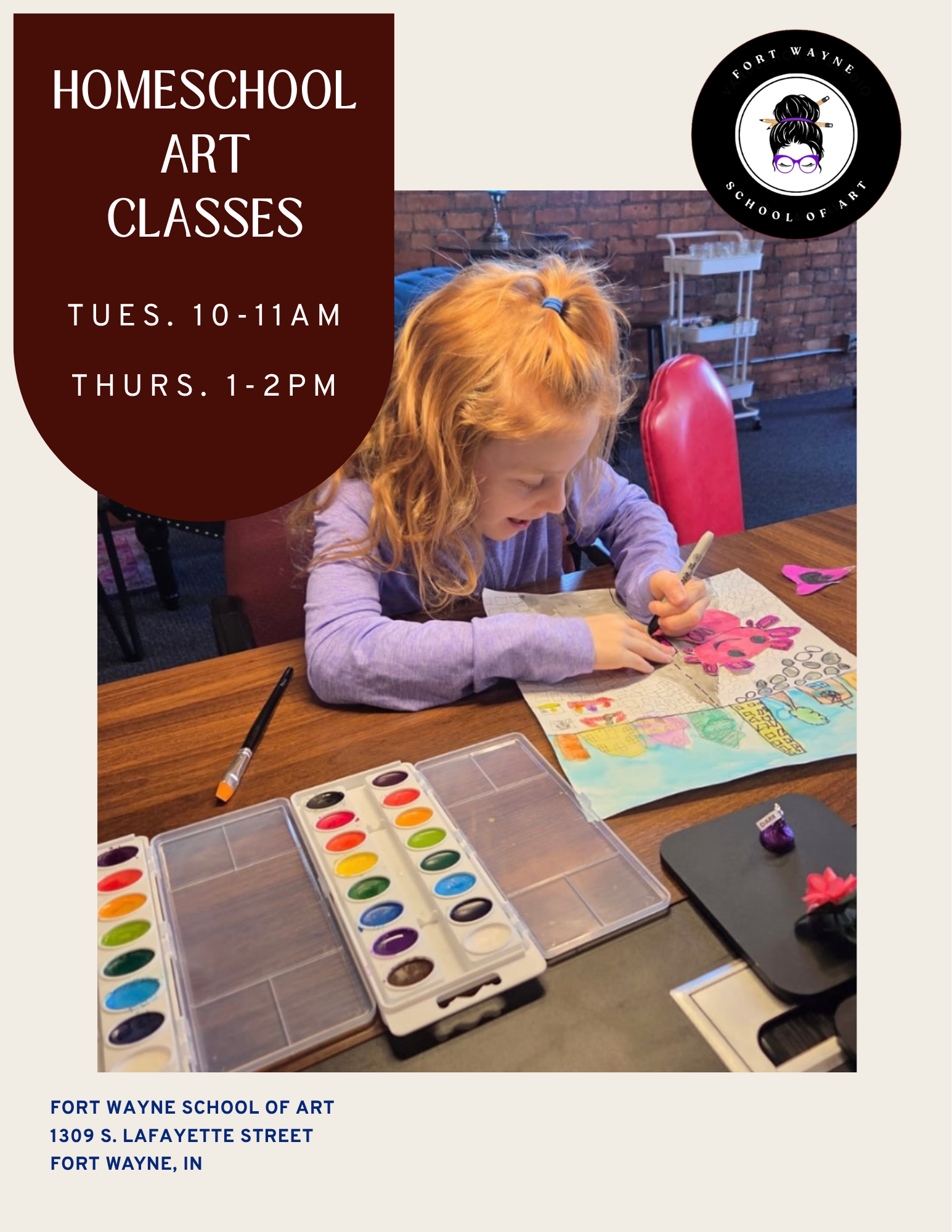 Winter Session Homeschool Art Classes
