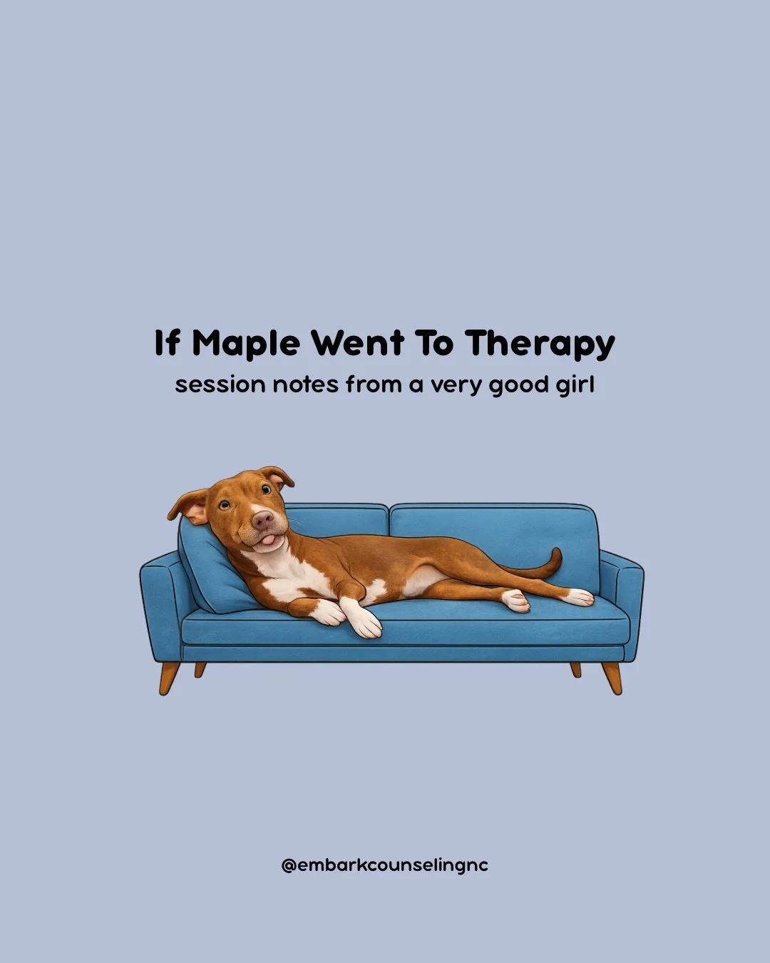 Working through attachment, boundaries, and the belief that all doors are personal 🛋️🐾🐶

&mdash;

Learn more about the team, our services, and our paws-on approach today 🐶

✨Link in bio 
💻 embarkcounselingnc.com 📧 embarkcounselingnc@embarkcouns