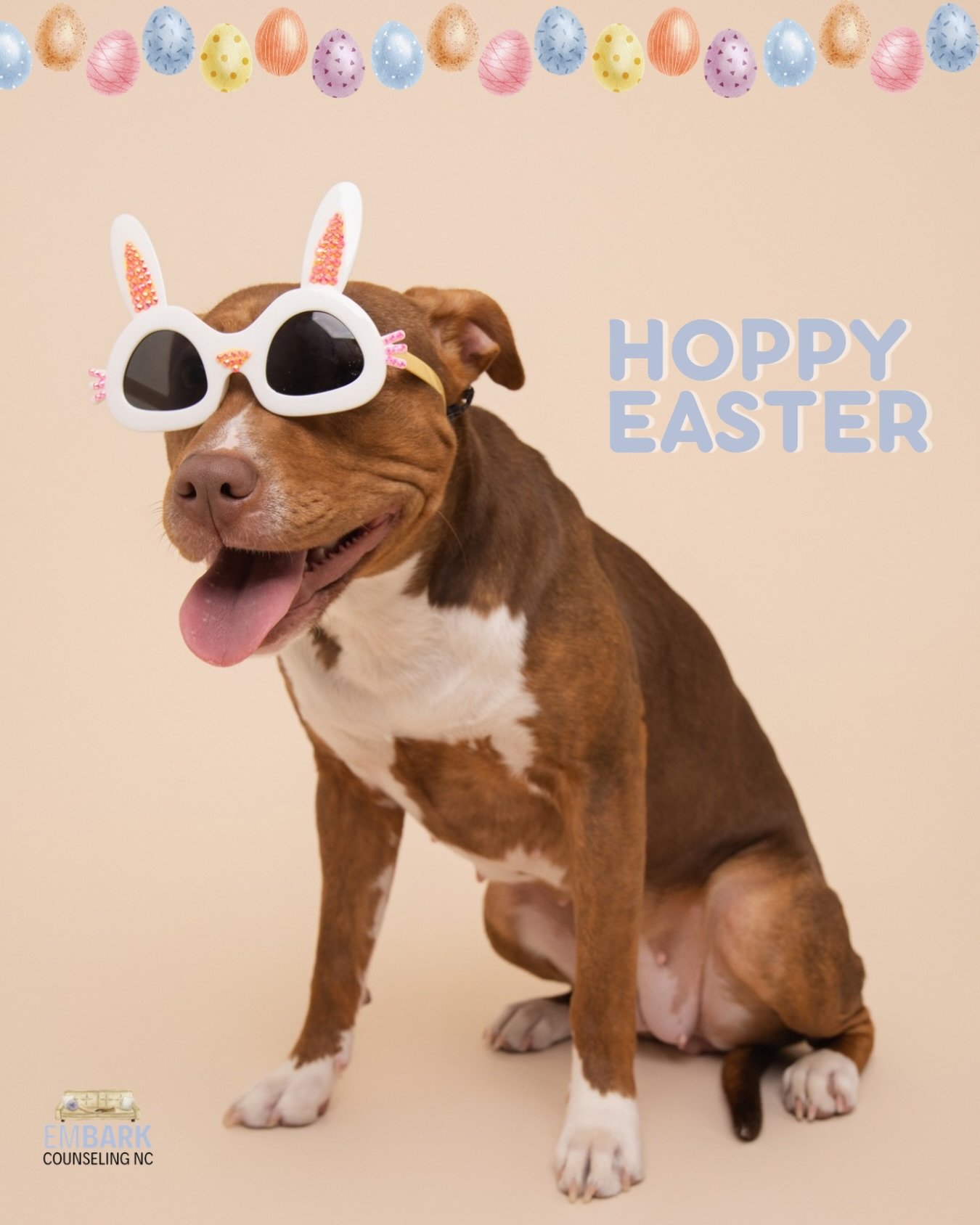 Hoppy Easter from all of us at Embark 🐰🌸

Our therapy dogs are celebrating the best way they know how&hellip; with bunny ears, extra treats, and lots of tail wags. 🐾

📸 @the_photo_district_nc 

#animalassistedtherapy #therapydogs #therapydogsofin