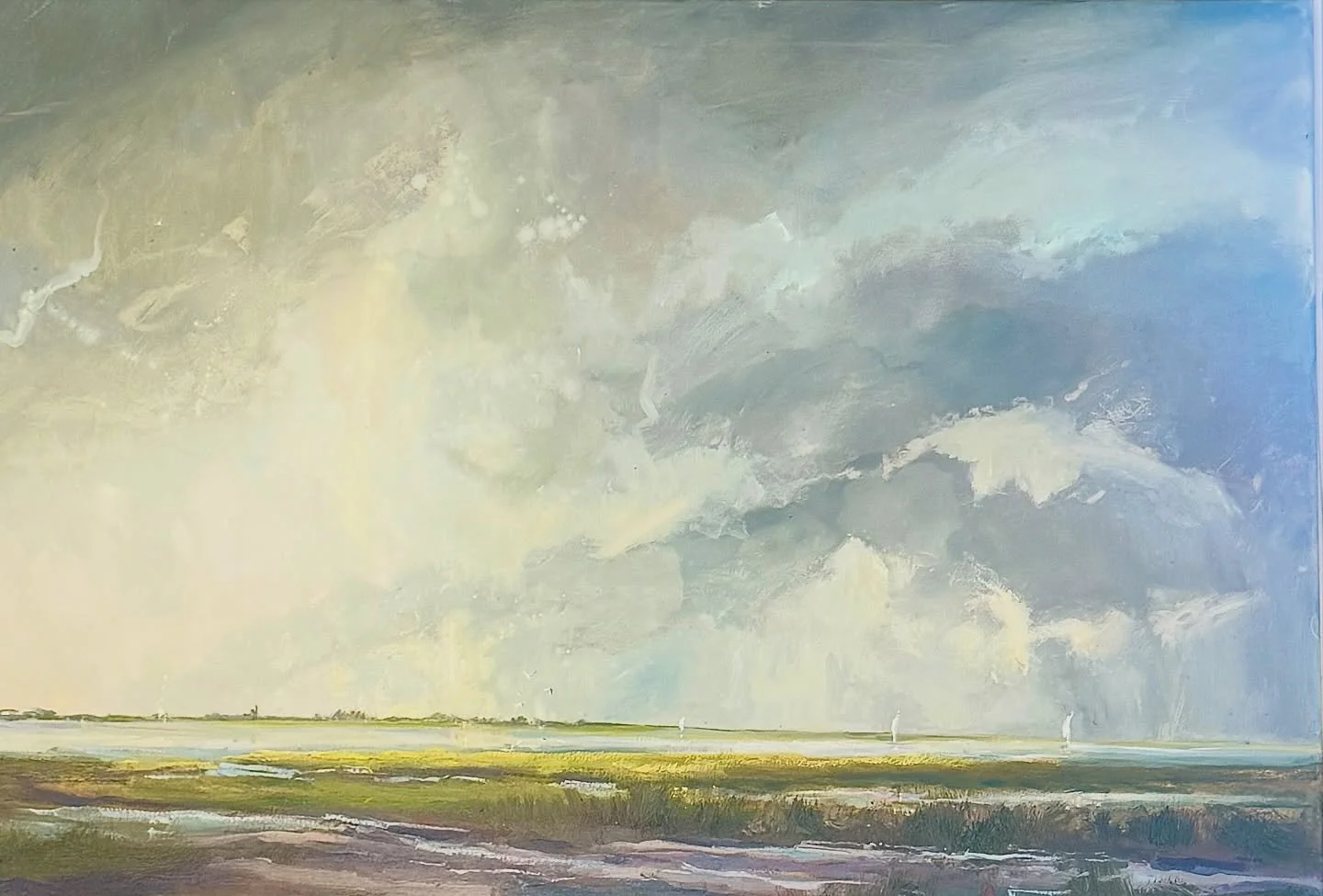 Still at work on this oil painting. The light is my objective - catching that light. 
.

#oilpainting #landscapepainting #jordanvproctor #ethereal_moods