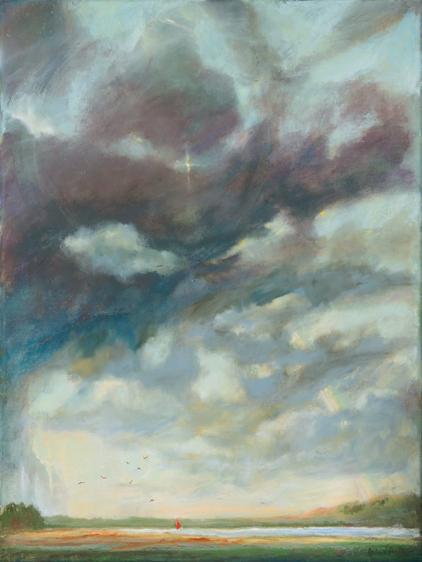 Stay the Course - Original oil 16x20 just arrived @coastal_fog.