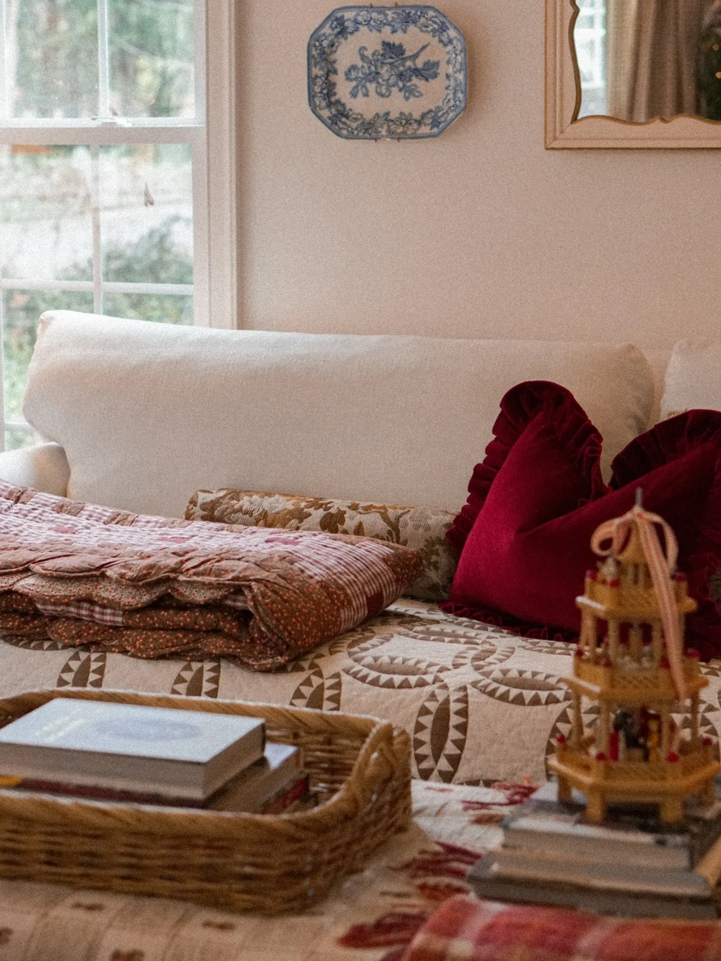 Our first Christmas in the new house 🥹🎄 is it silly to give a house a name? I&rsquo;ve been wanting to call ours Oak Hill since the house is set up on a little hill with two big oaks on either side! ❤️