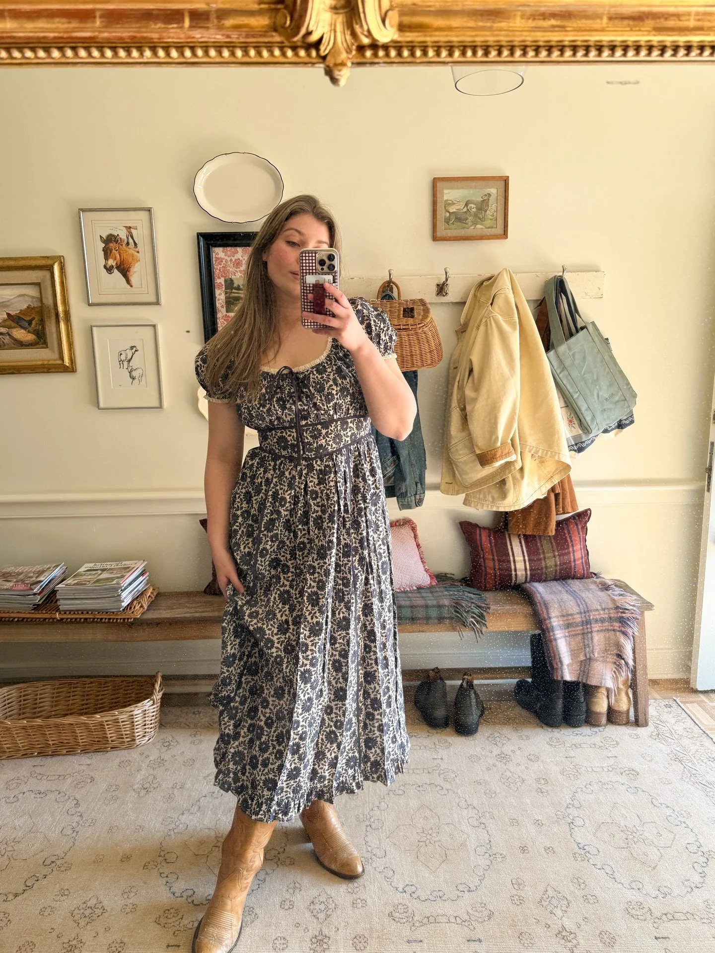 I hope you have the sweetest Valentine&rsquo;s Day 🥹❤️ (PS get yourself a little something nice like this @christydawn Carlotta Dress!) ✨🫖☕️🧚&zwj;♀️🕯️🧈