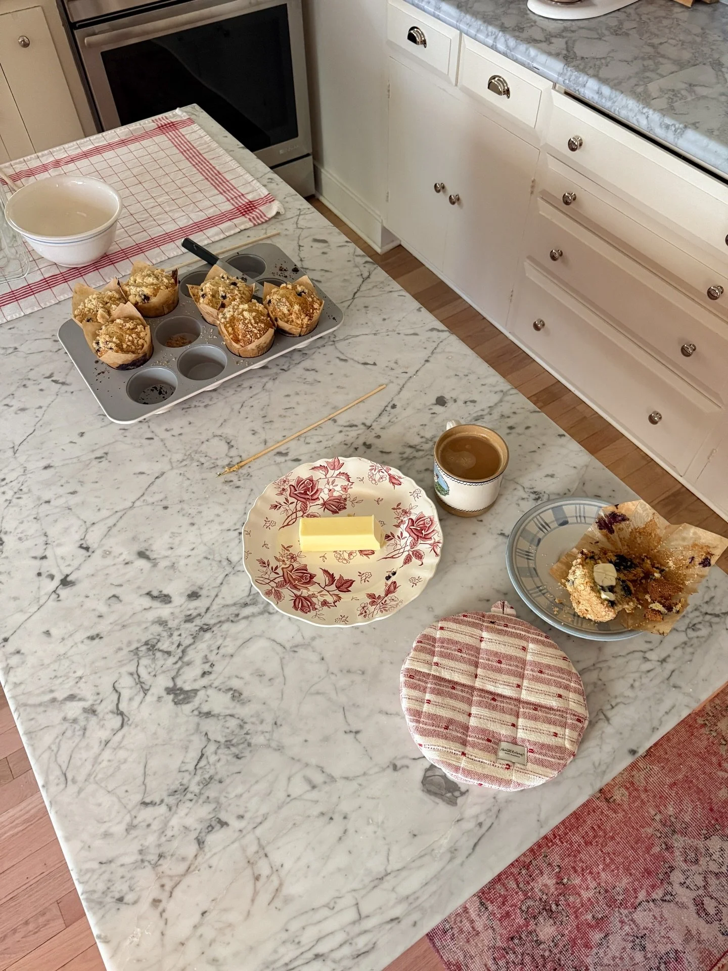 I can&rsquo;t wait till I can make these muffins with my own backyard grown blueberries! 🥹🧺🫐☕️