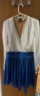 Blue/White dress