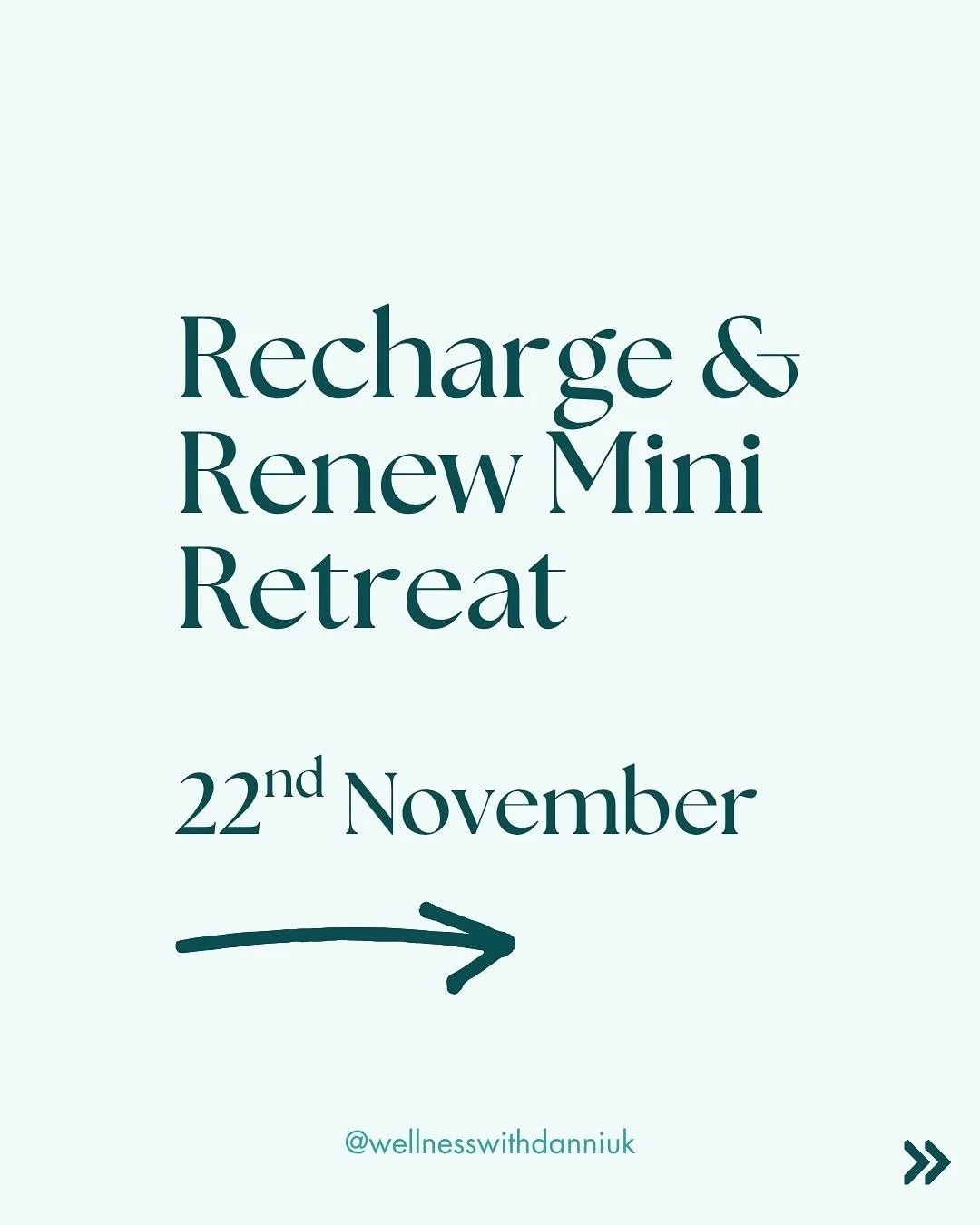 My next Recharge &amp; Renew Mini-Retreat is coming up on November 22nd, at The Barn Centre in Newick.&nbsp;

The concept of Recharging &amp; Renewing is something so close to my heart. I&rsquo;ve spent years exploring what enables me to recharge and