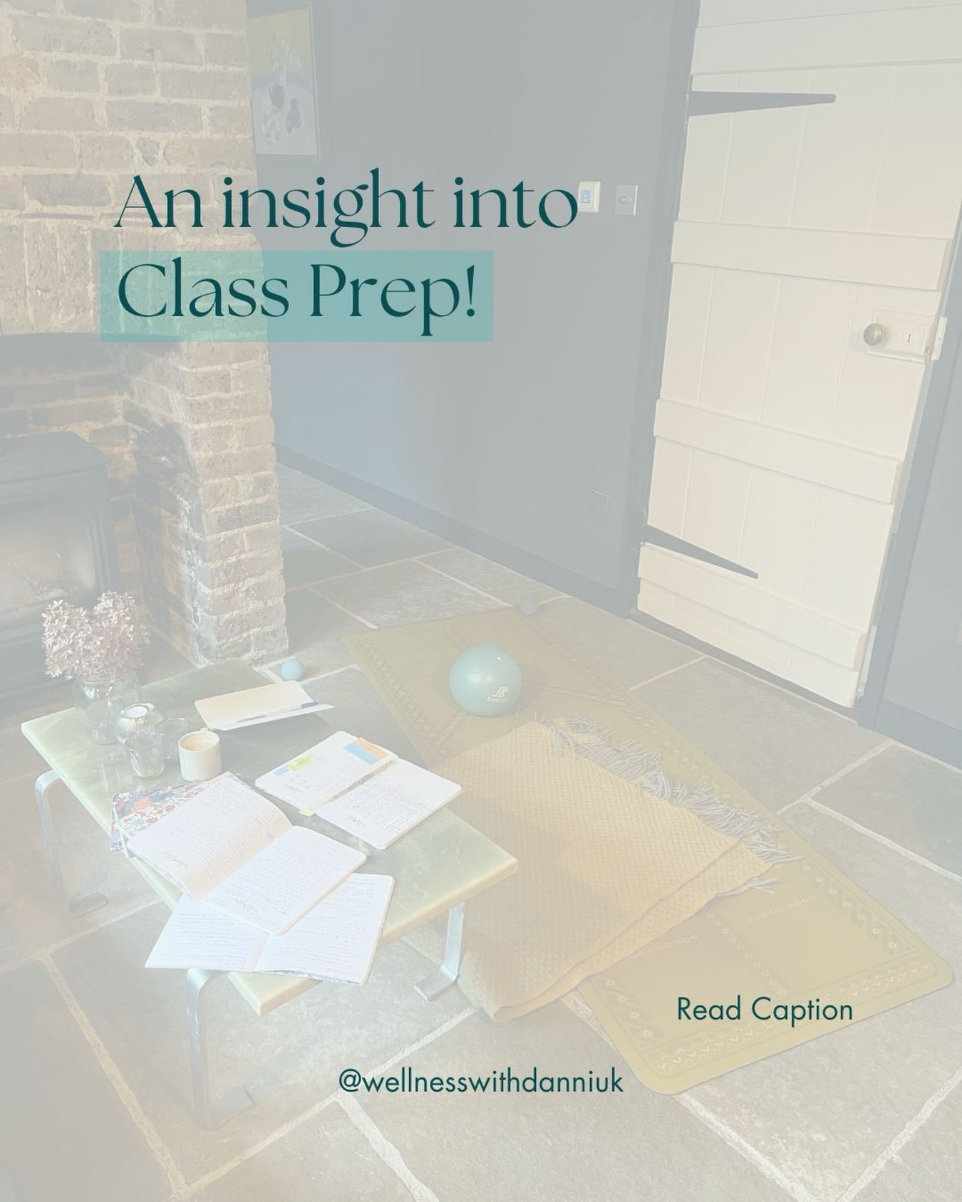 Ever wondered what it looks like when I plan my classes? Here&rsquo;s a little insight:

I plan all the next week&rsquo;s classes the week before (I do like to be organised!), and will start by going on a long walk in the currently muddy countryside.