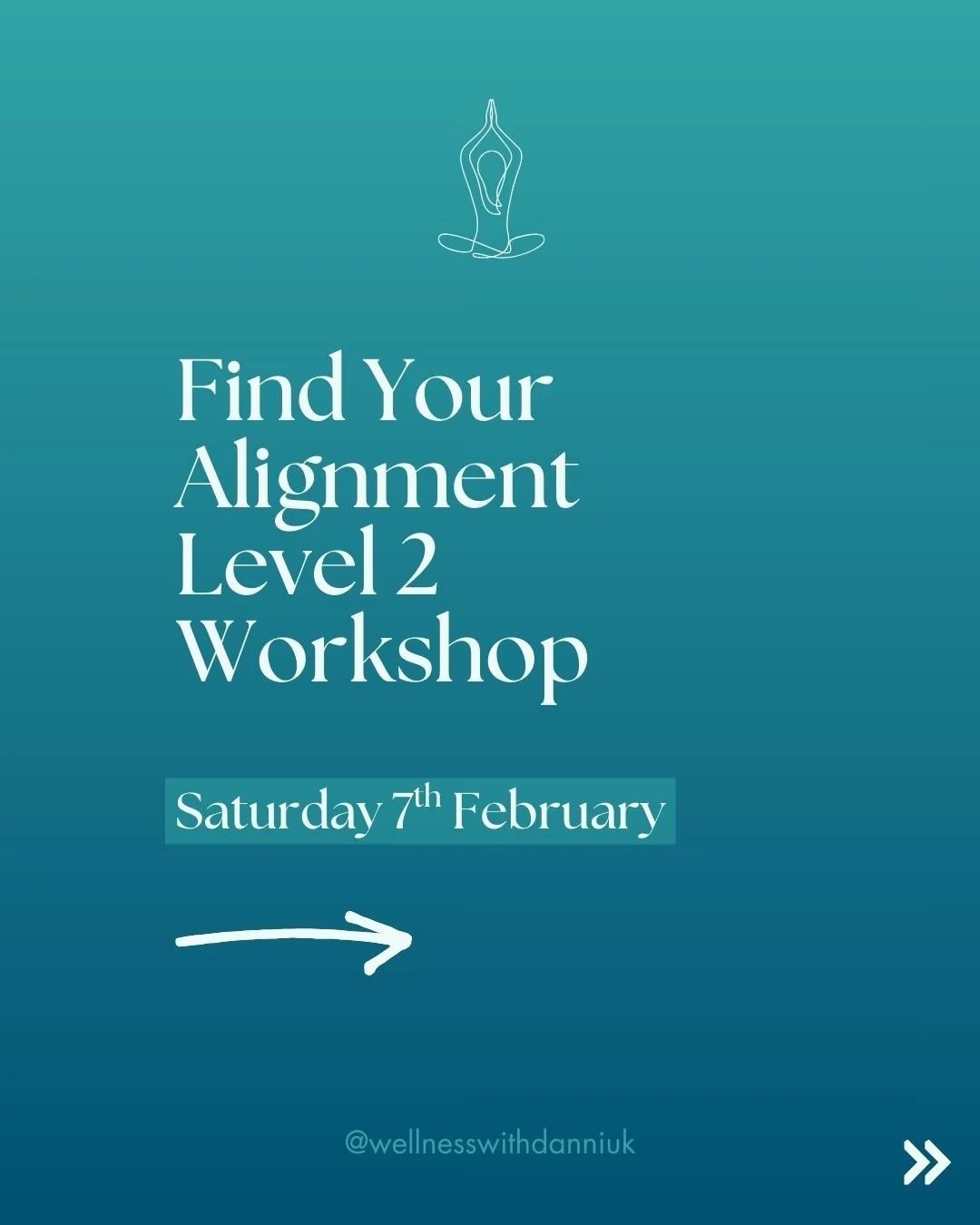 Yoga Alignment Workshop, for those who want to deepen their Yoga asana practice. This Level 2 Workshop will explore a selection of poses that are more complex, including breaking down the traditional Vinyasa.

Running on Saturday 7th February 2:30 to