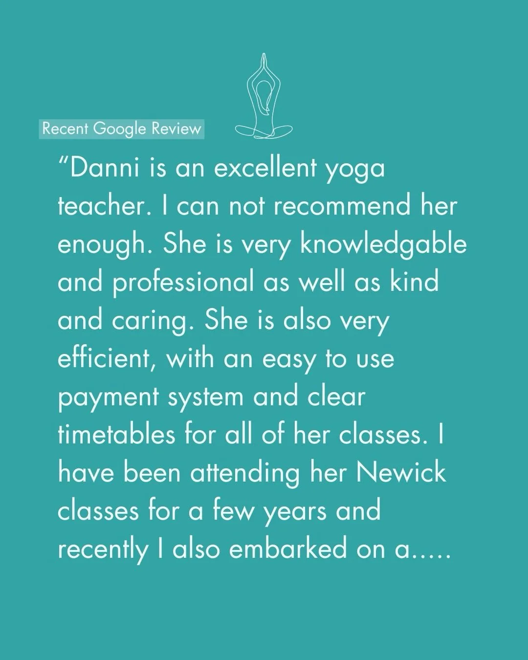 So grateful to have received this Yogi testimonial on Google Reviews 🥰

It&rsquo;s always an honour to work one on one with a Yogi over a period of time, usually helping them through a health challenge or as part of a training programme, &amp; in th
