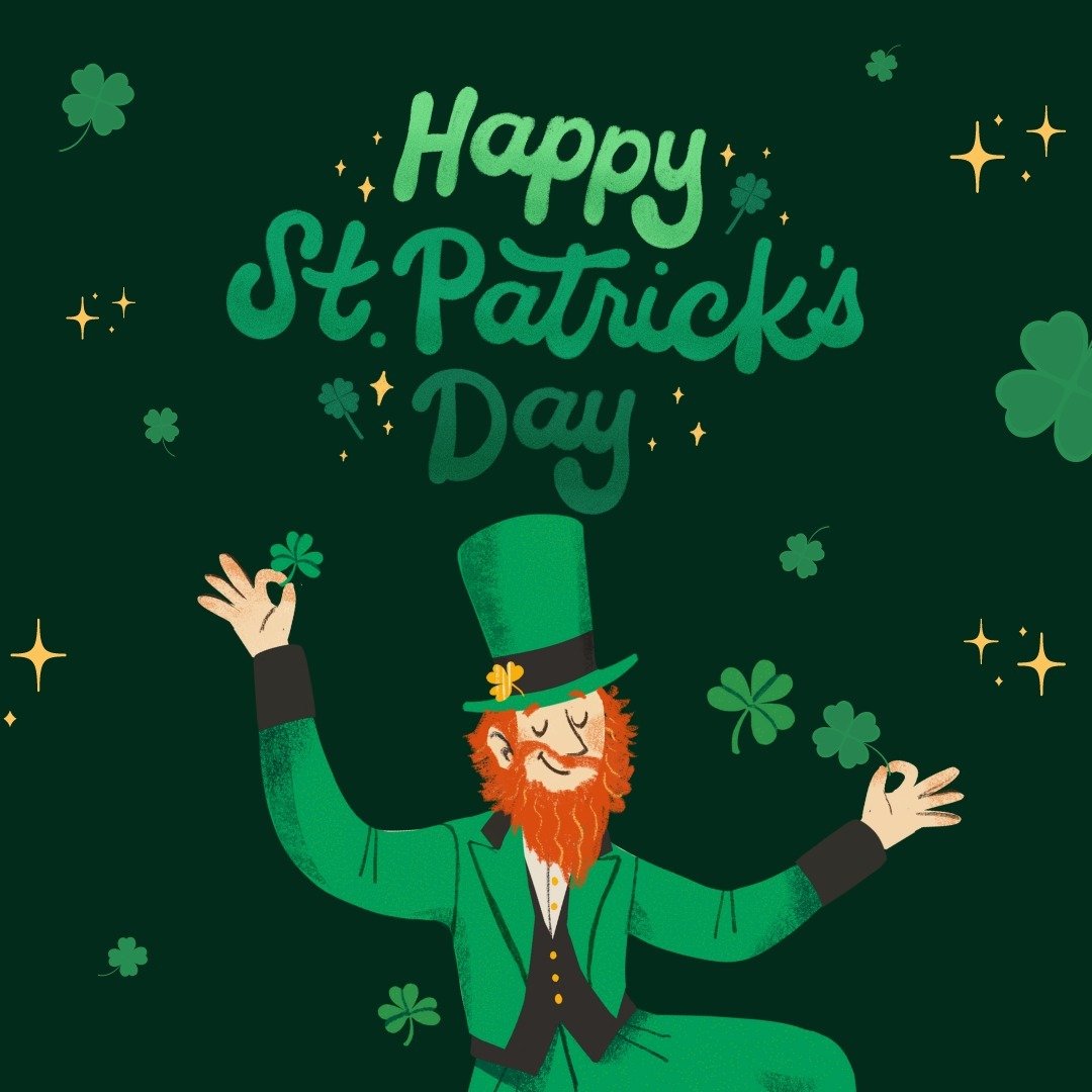 Happy (late) Saint Patrick's Day, 
We hope you all had a wonderful weekend! 🍀🎉

Here's to good health, good luck, and happiness for today and every day.