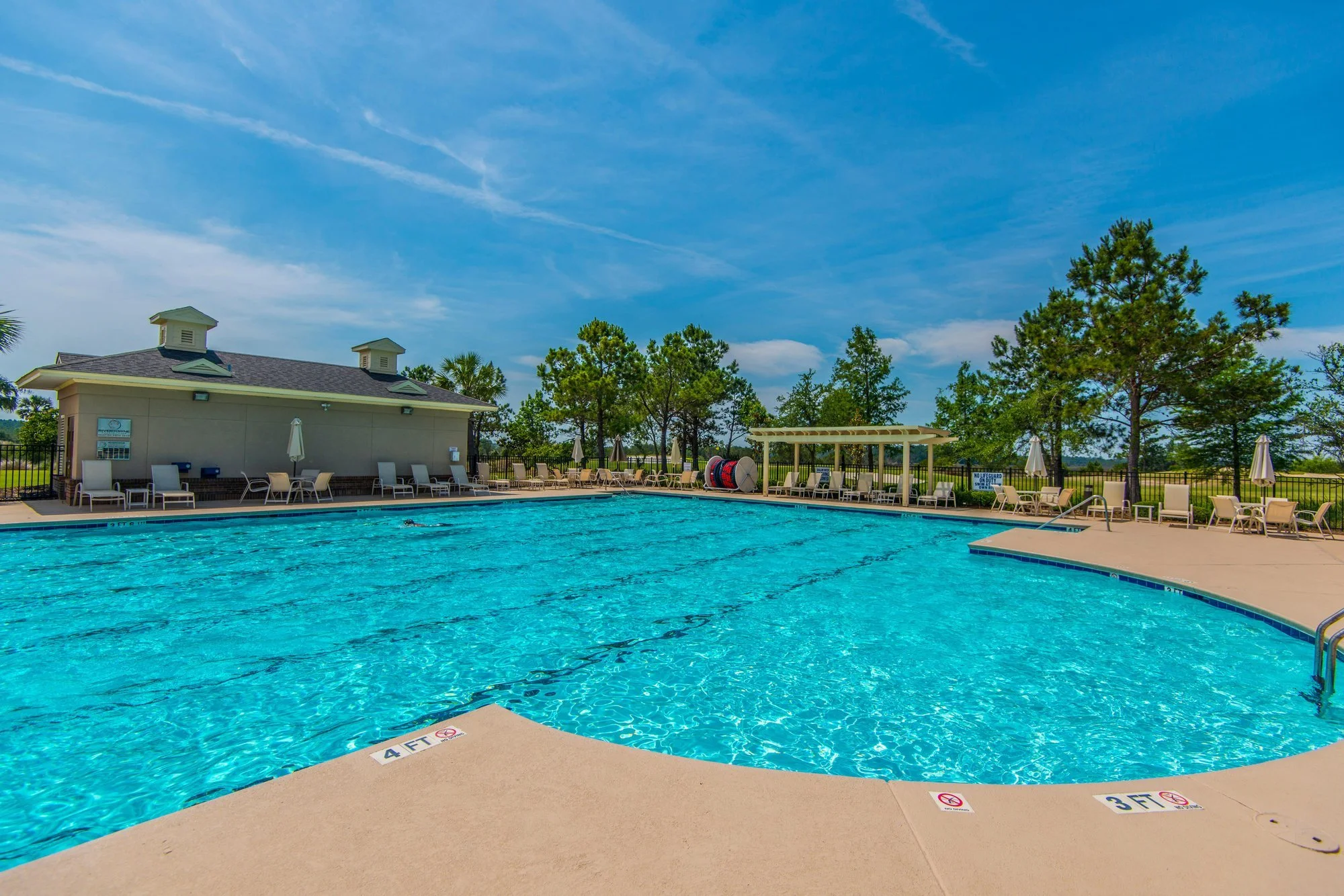 Community pool at RiverTowne Country Club in Mount Pleasant SC