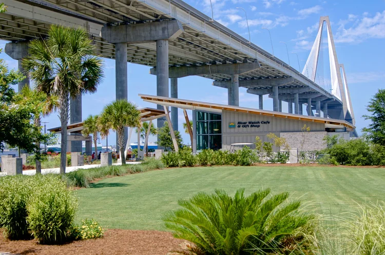 Mount Pleasant waterfront park and bridge