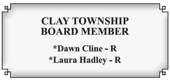 Clay Township Board Members - Dawn Cline - Republican and Laura Hadley - Republican