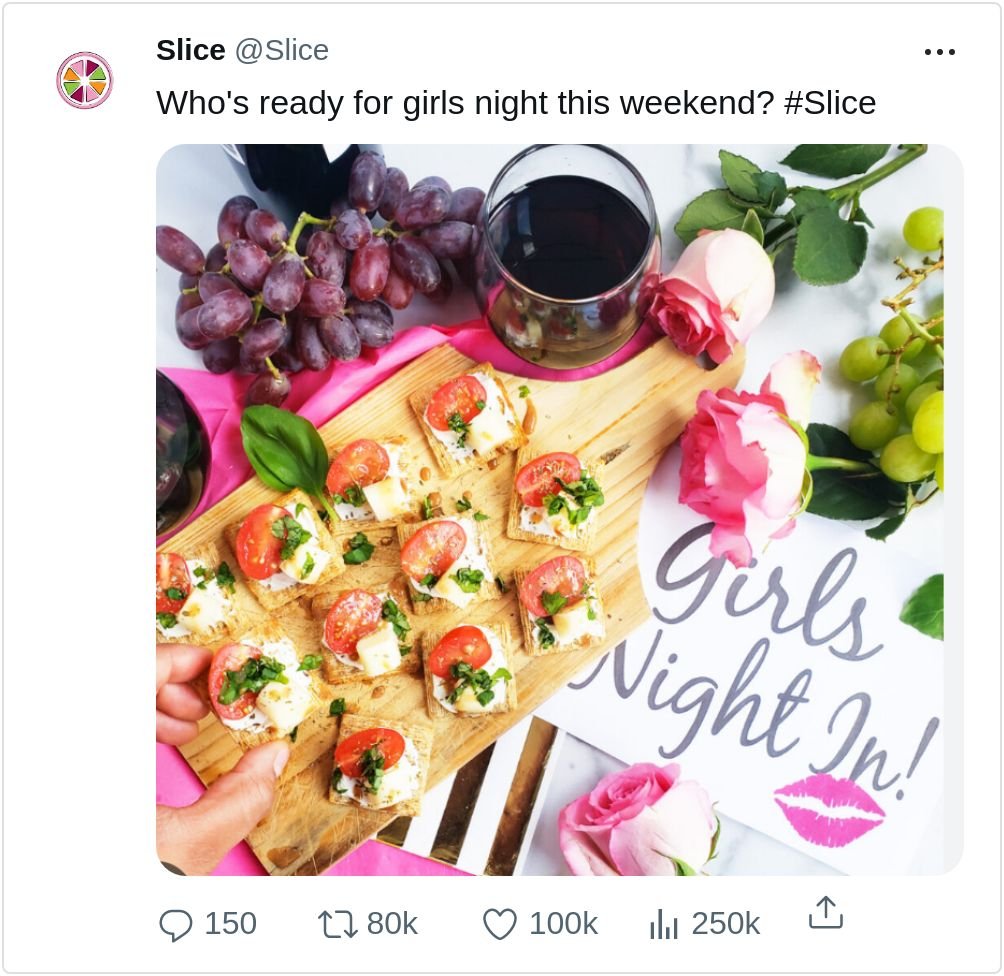 Twitter desktop mock post
