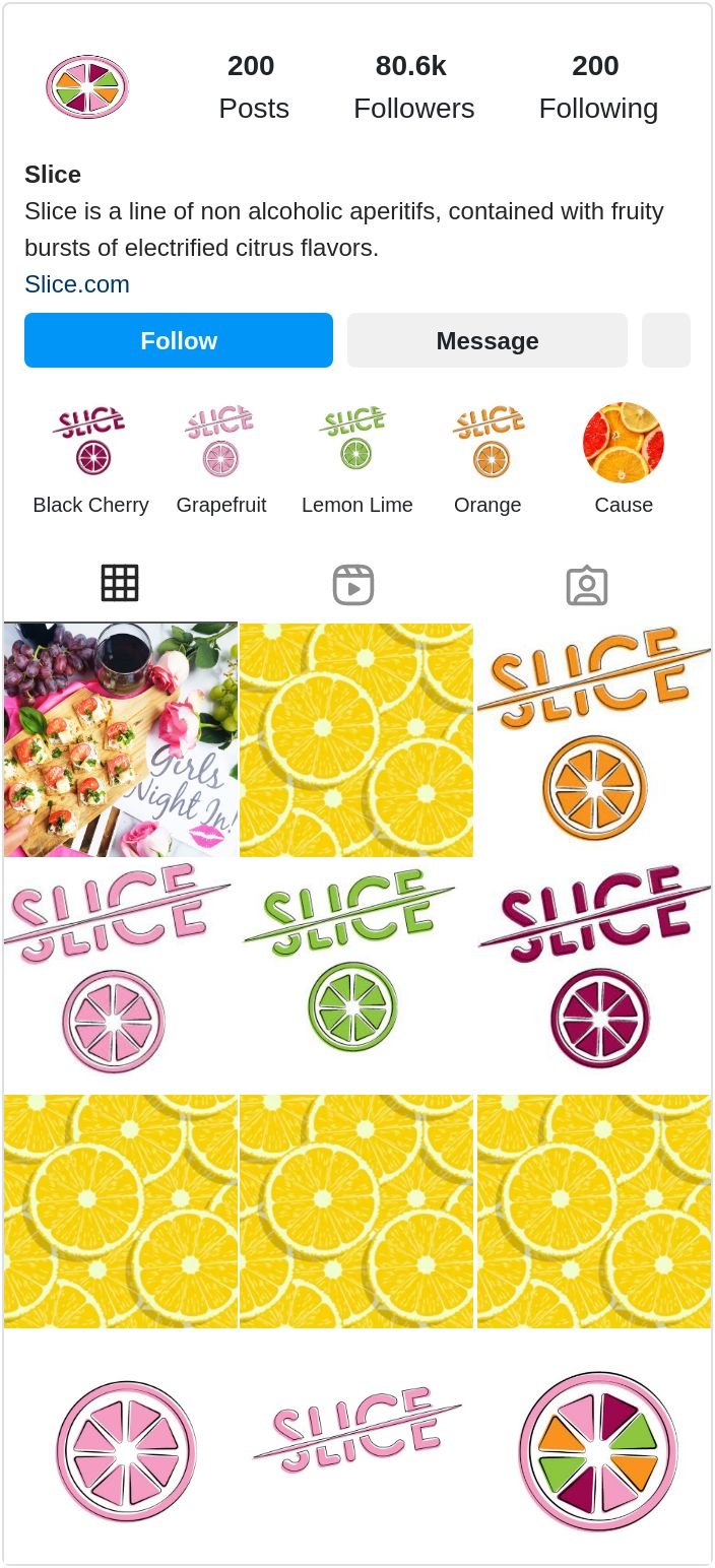 instagram page mobile mock post