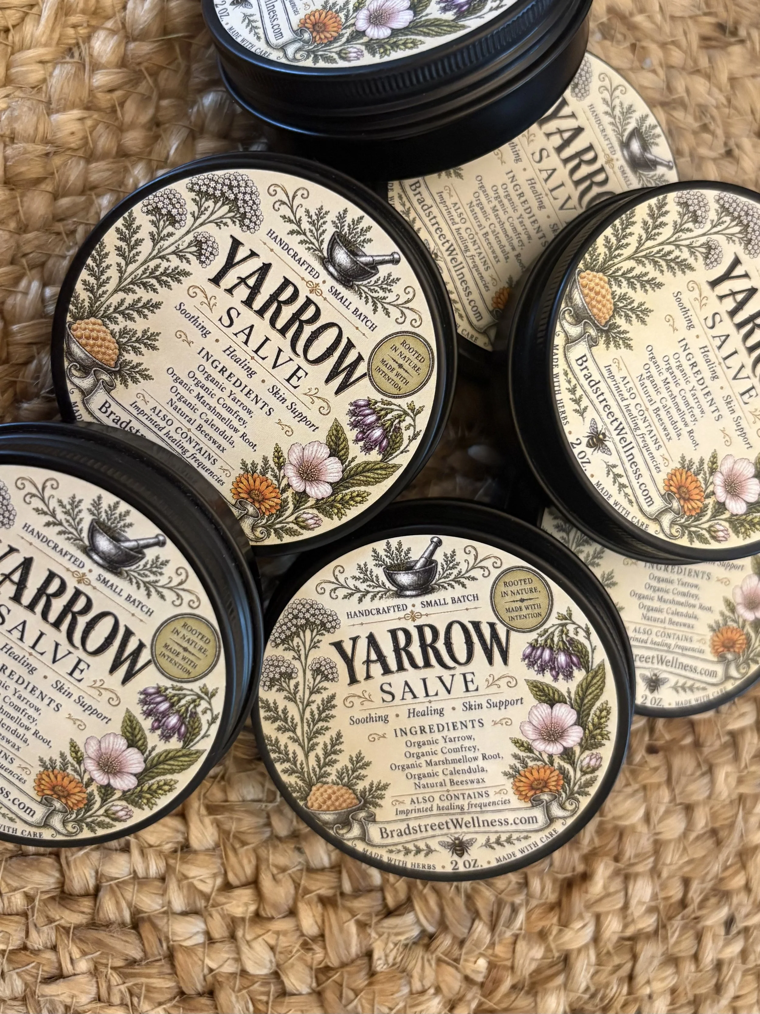 Yarrow Salve with Imprinted Healing Frequencies
