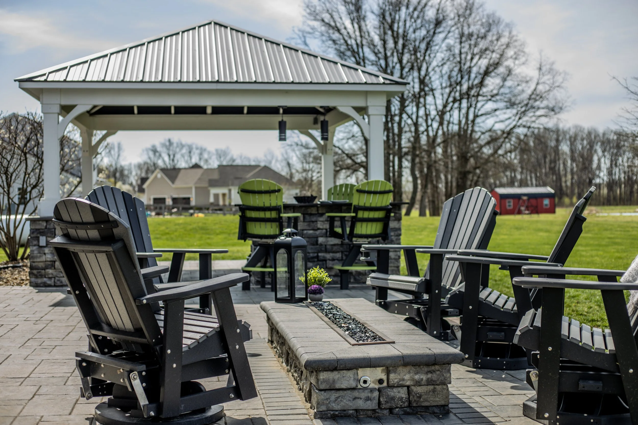 Proscape Lawn & Landscape Paver Patio, Fire Pit, Outdoor Kitchen