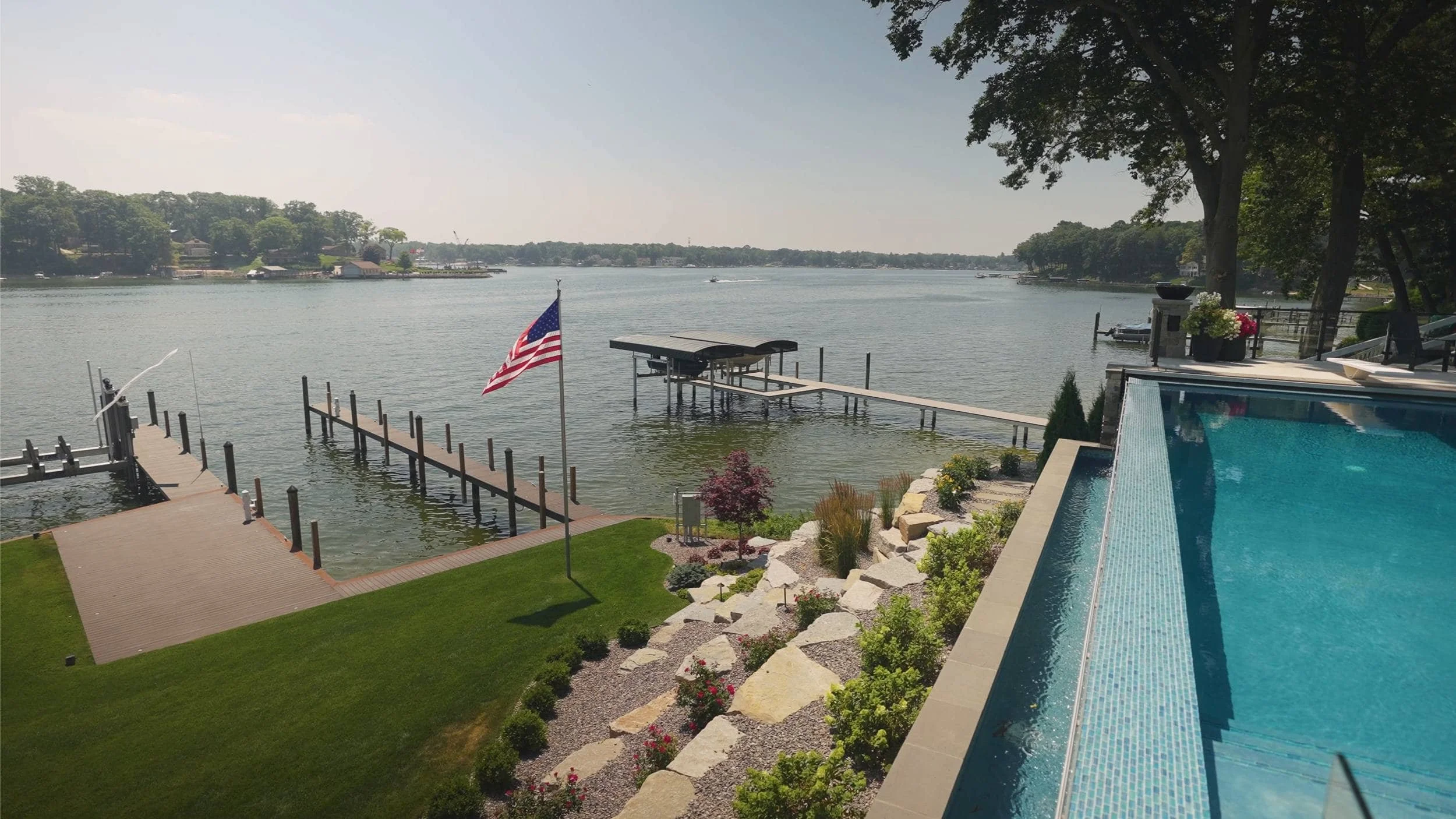 Low-Voltage Outdoor Lighting Highlighting Landscape Features in Grand Haven, MI