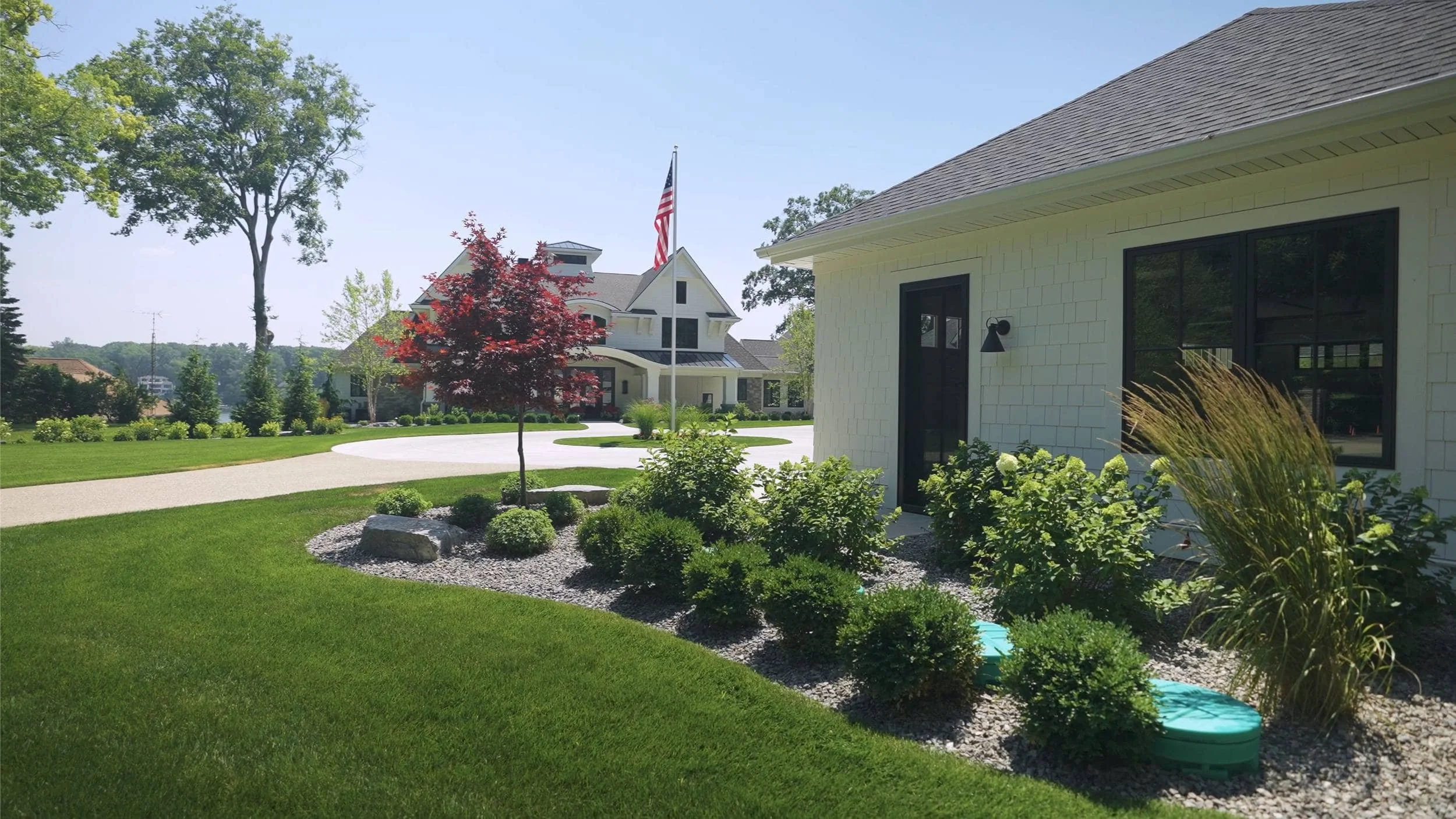 Outdoor Kitchen With Built-In Grill and Bar in Jamestown, MI