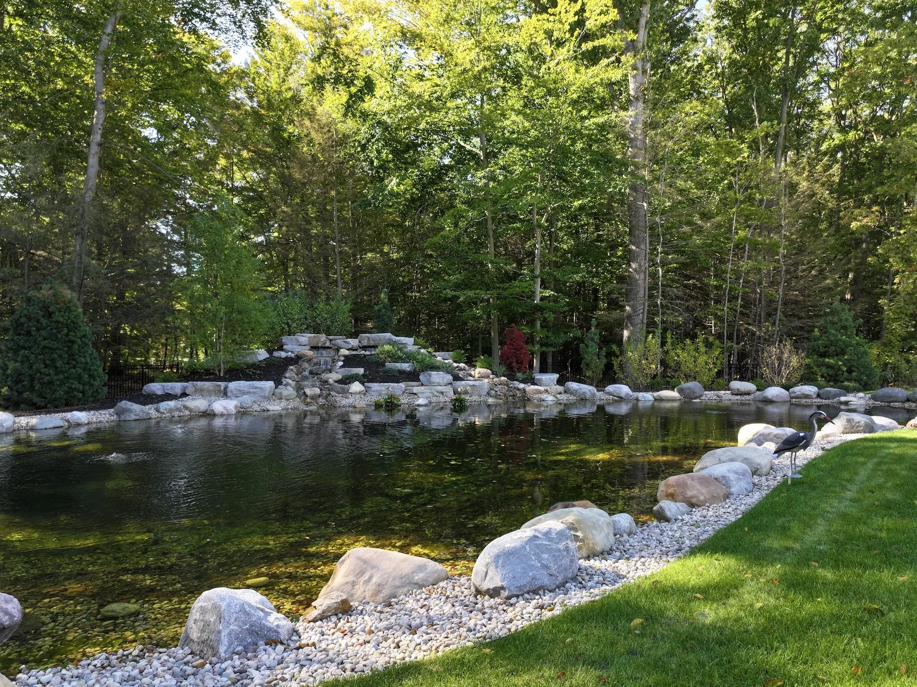 Pond and lawn maintenance in Holland, MI