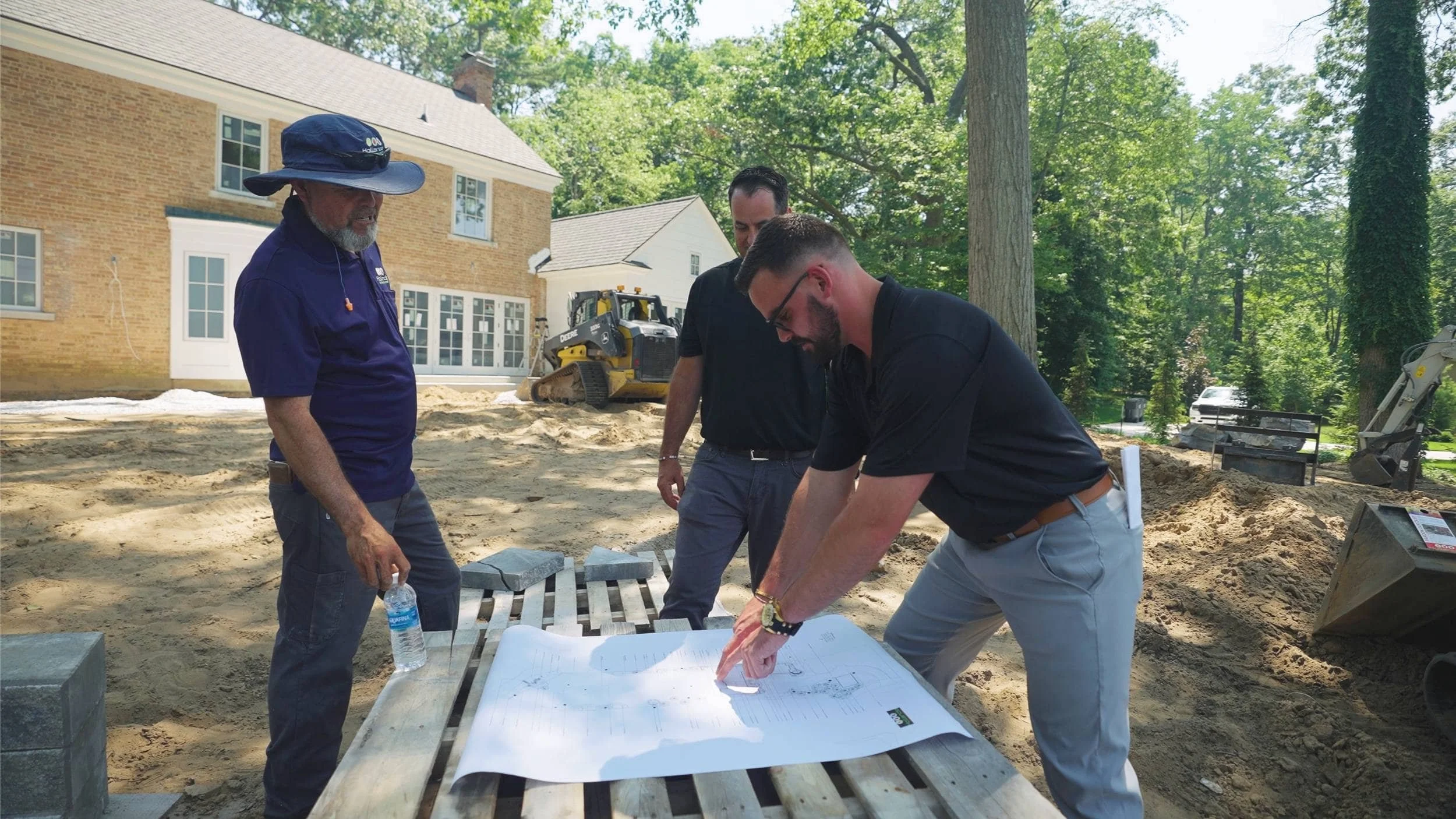 Retaining Wall Supporting Multi-Level Landscape in Hudsonville, MI