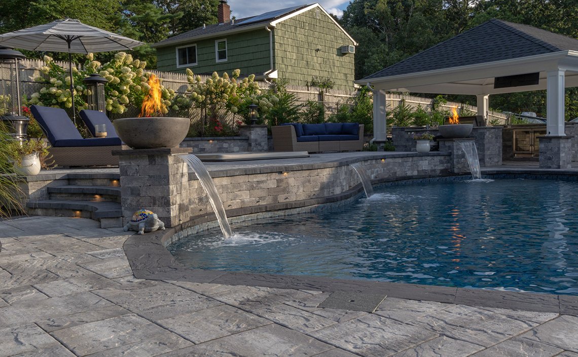 Cambridge with ArmorTec® poolside pavers and outdoor living materials in Northampton, PA