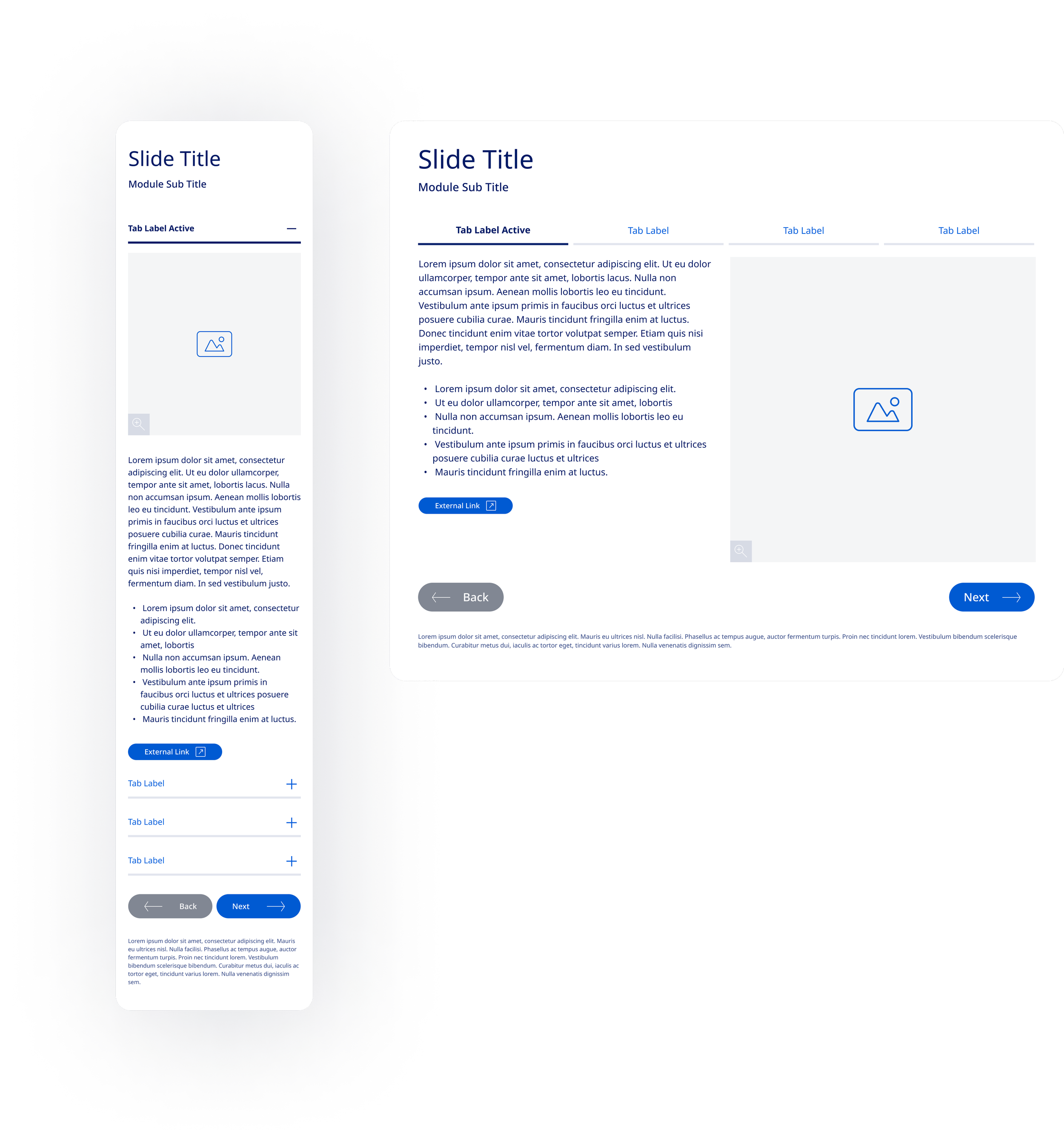 Tabbed Image Content Groups