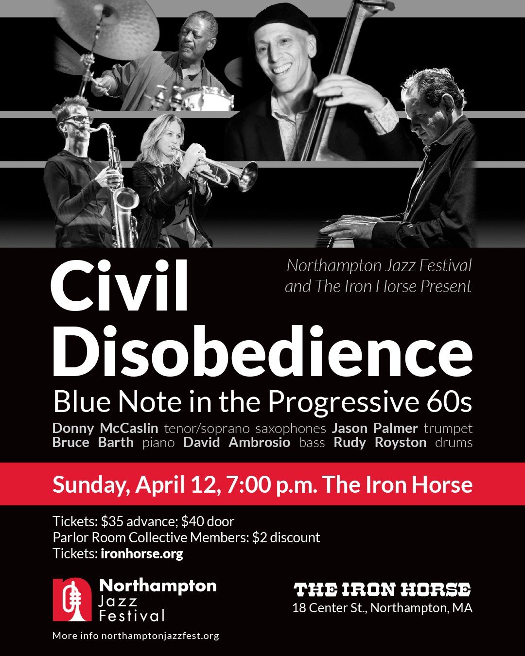 Come out and show your Civil Disobedience!

Last chance to grab your tickets for the only band playing exclusively music from the late 60s Blue Note Record era &ndash; Civil Disobedience tomorrow night at @ironhorsenoho!

Tickets at the link in bio.
