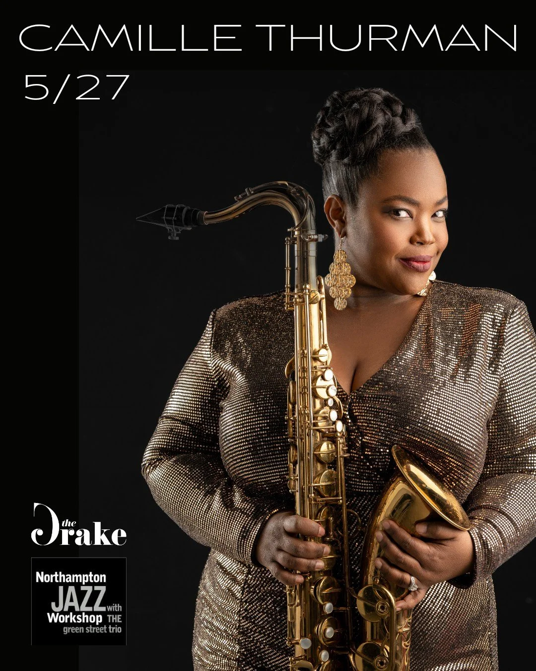 If you caught Camille Thurman (@camillethurman) at the 2023 Northampton Jazz Festival, you know what an incredible artist she is, equally talented as a vocalist and tenor saxophonist. We&rsquo;re excited to see her back in the area at the Northampton