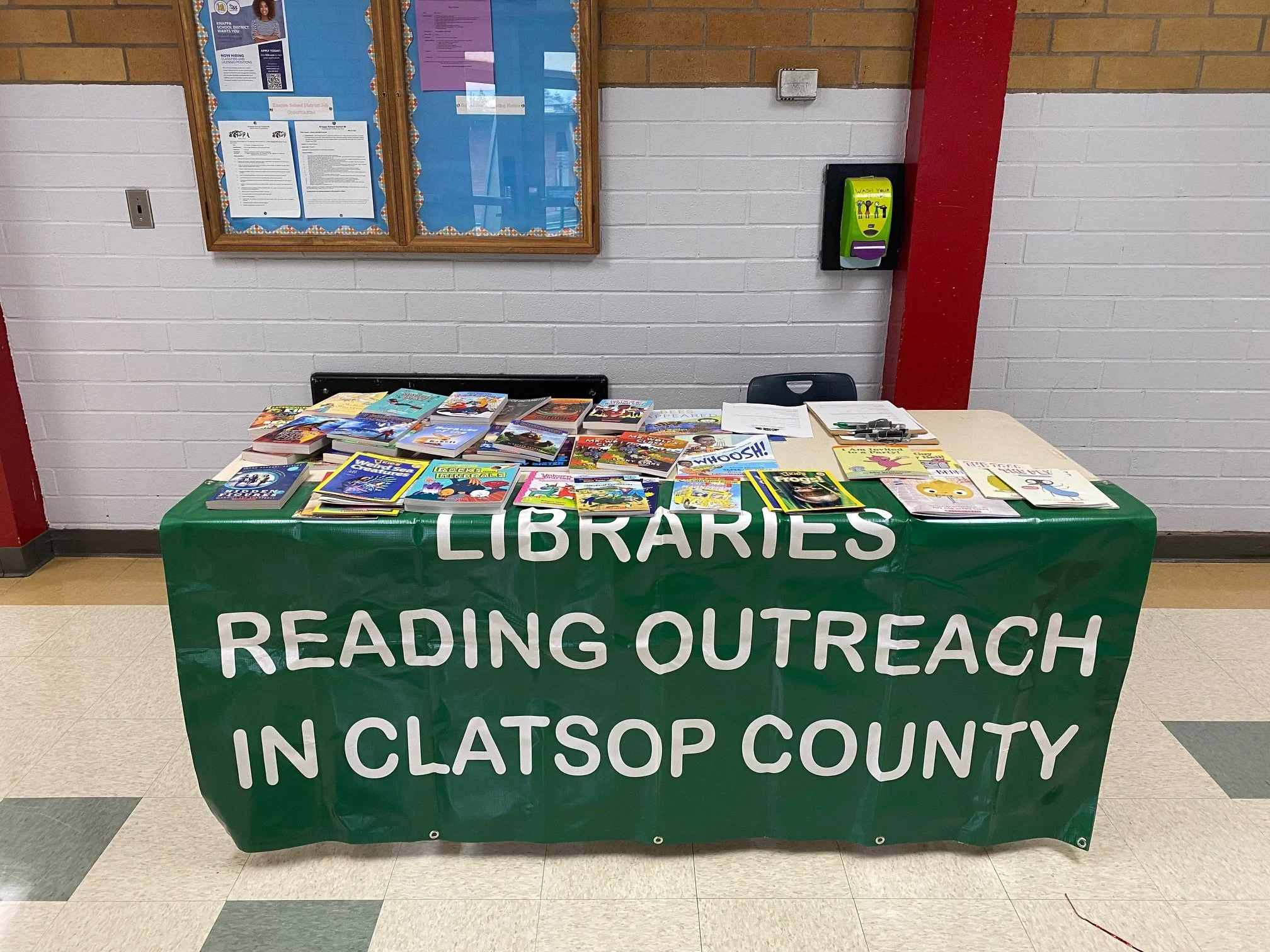 Libraries ROCC card drive and book giveaway during conferences.