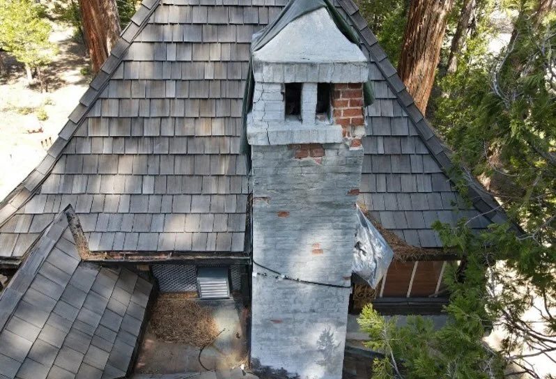 Vikingsholm Chimney Before