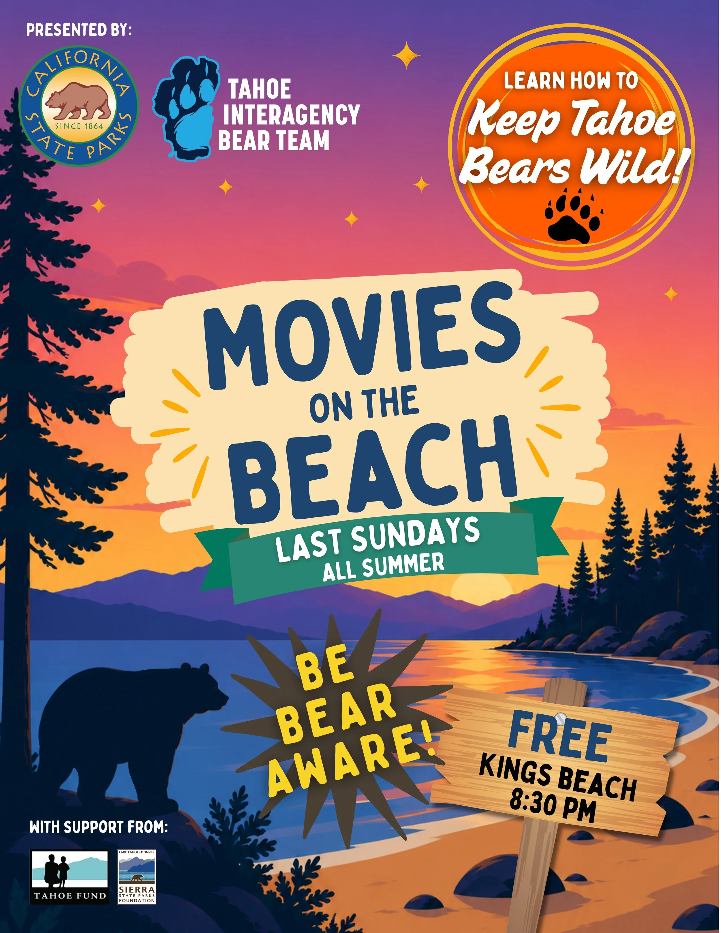 Join Us for Movies on the Beach: Bears of Durango!
