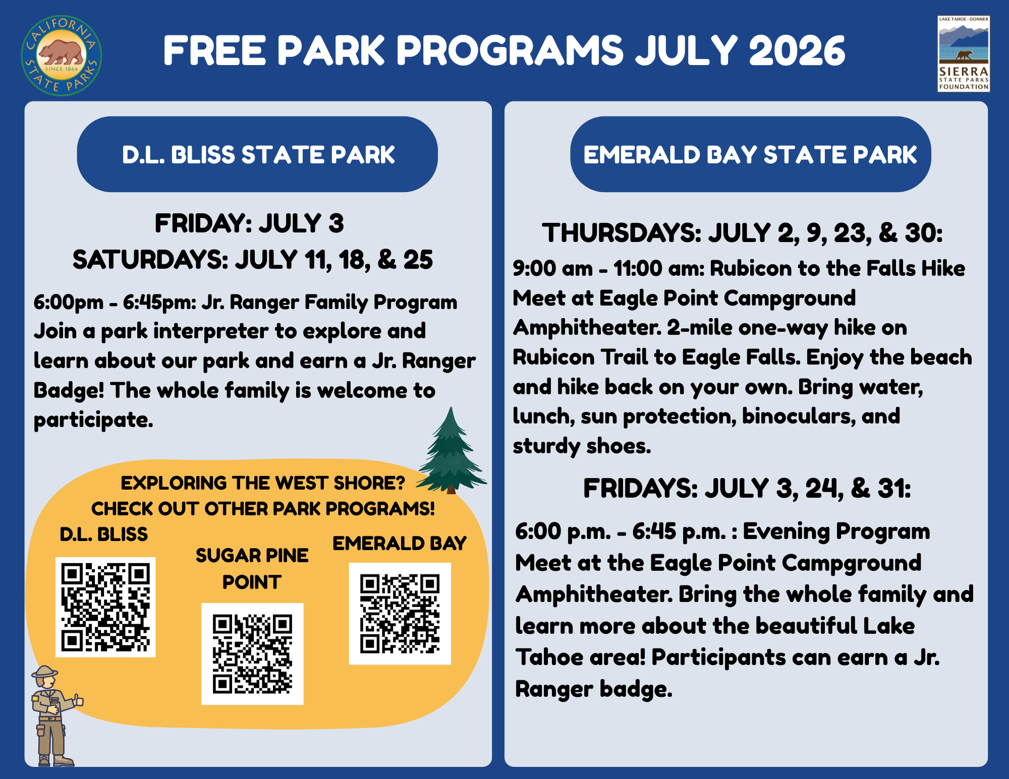July 2026 schedule D.L. Bliss State Park (2).png