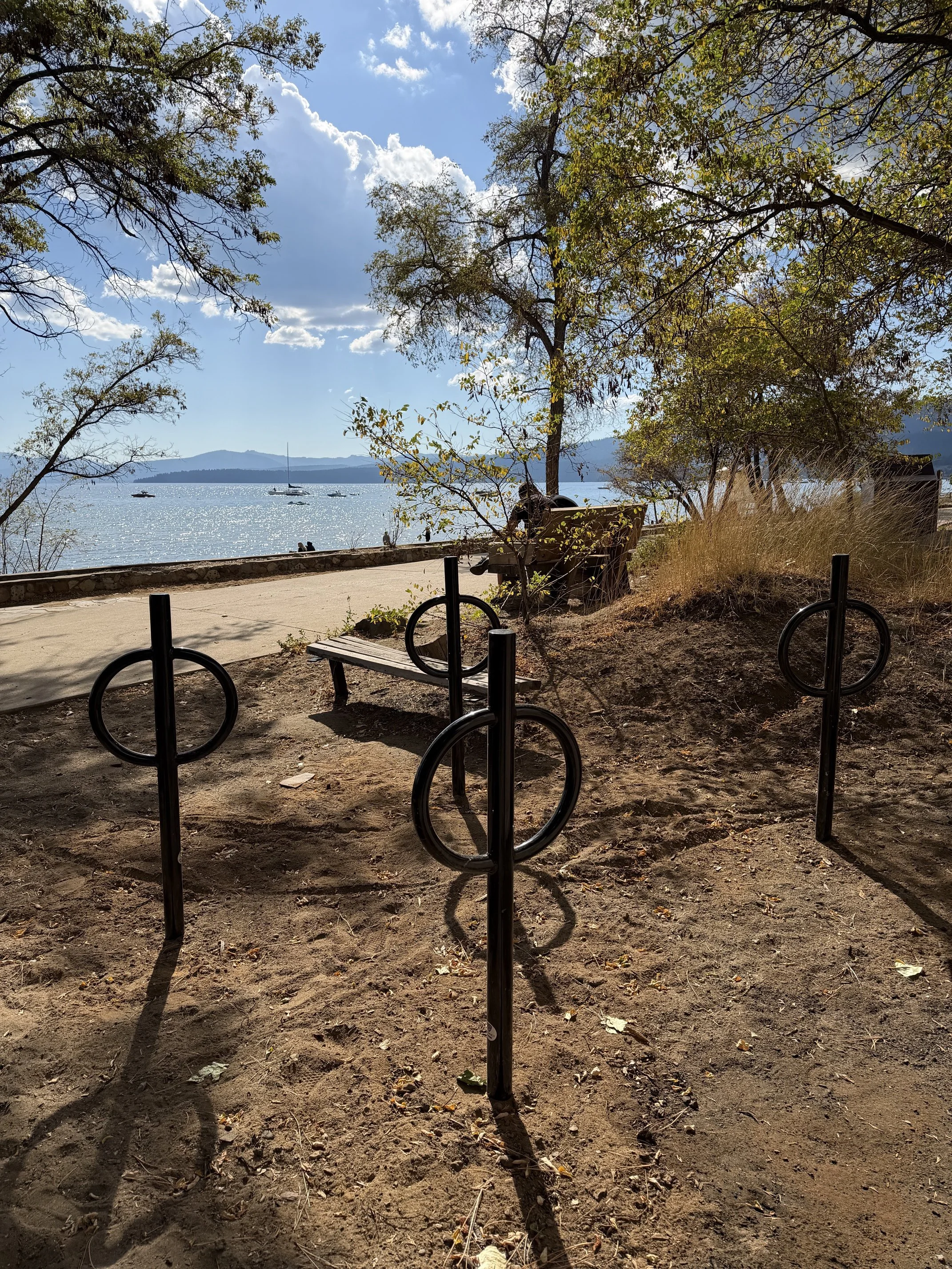 New Bike Racks in Kings Beach State Recreation Area