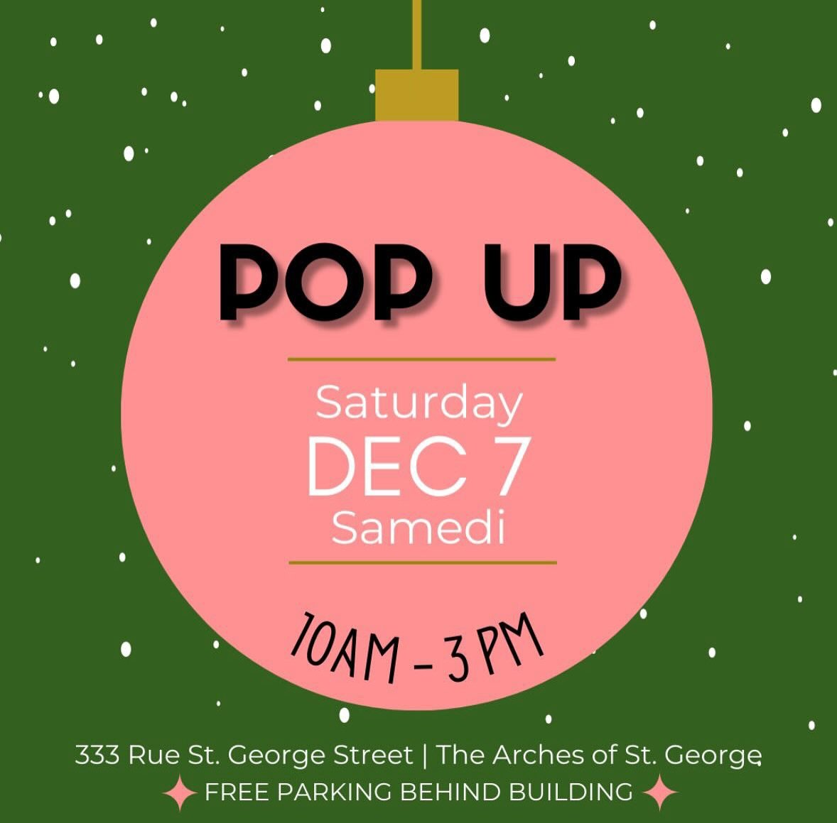 Visit @bhomemoncton this coming Saturday for another opportunity to shop small this holiday season. 

The Little Plant Nursery will be there along with many wonderful vendors. 

We will be there with holiday favs, like evergreen wreaths, sprays, urns