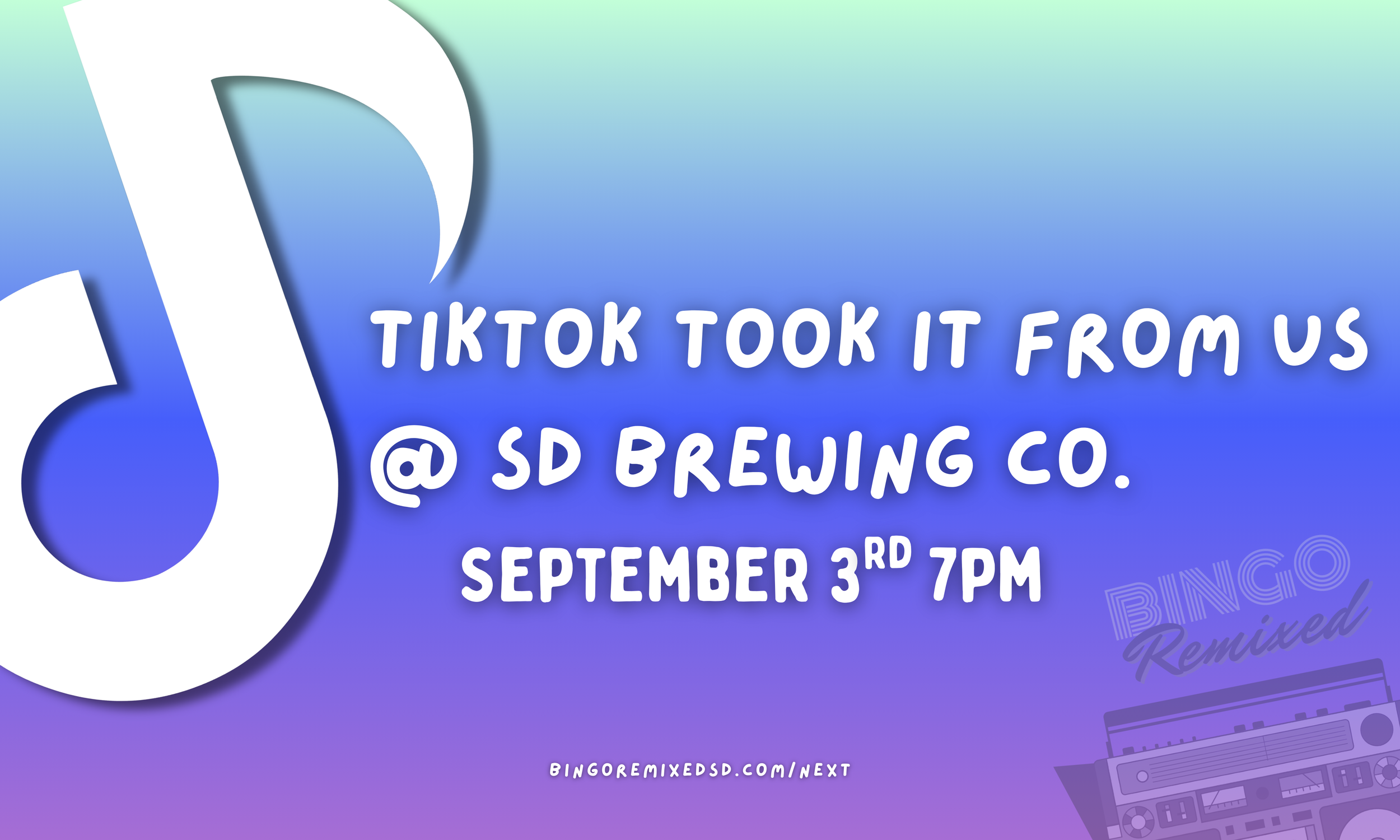 TikTok Took It From Us @ SD Brewing Co.