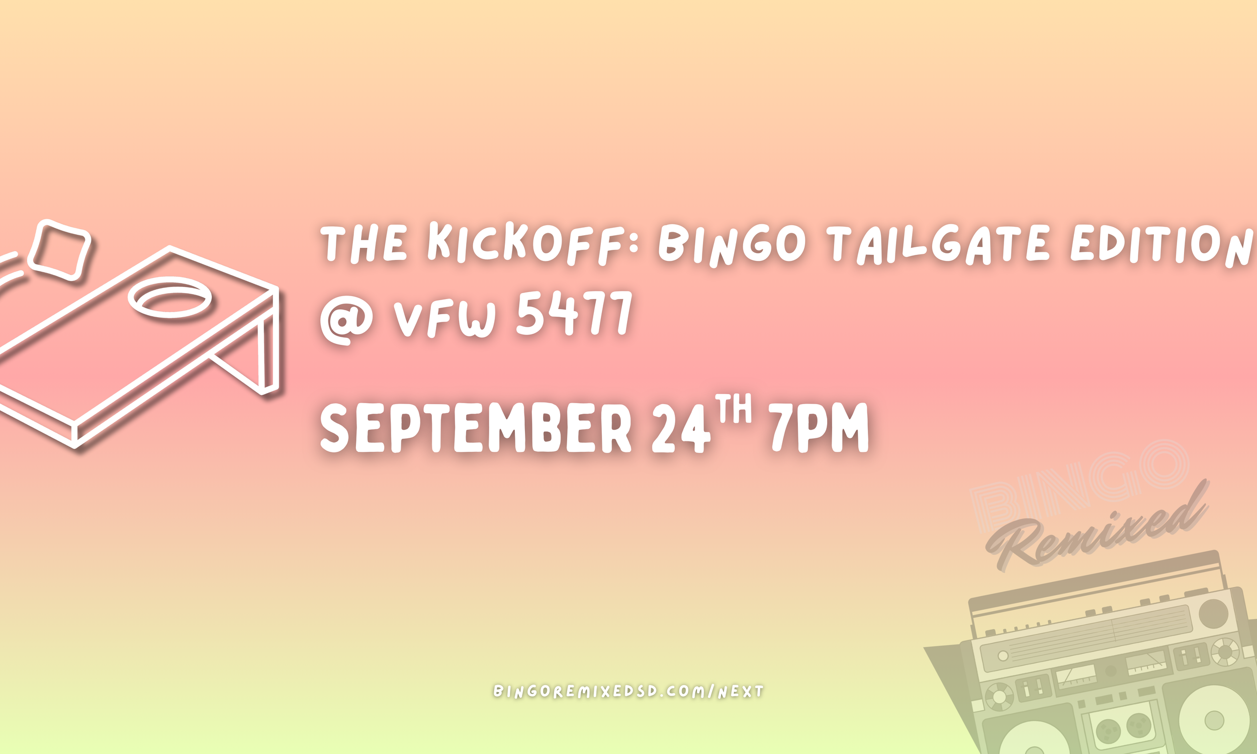 The Kickoff: Bingo Tailgate Edition @ VFW 5477