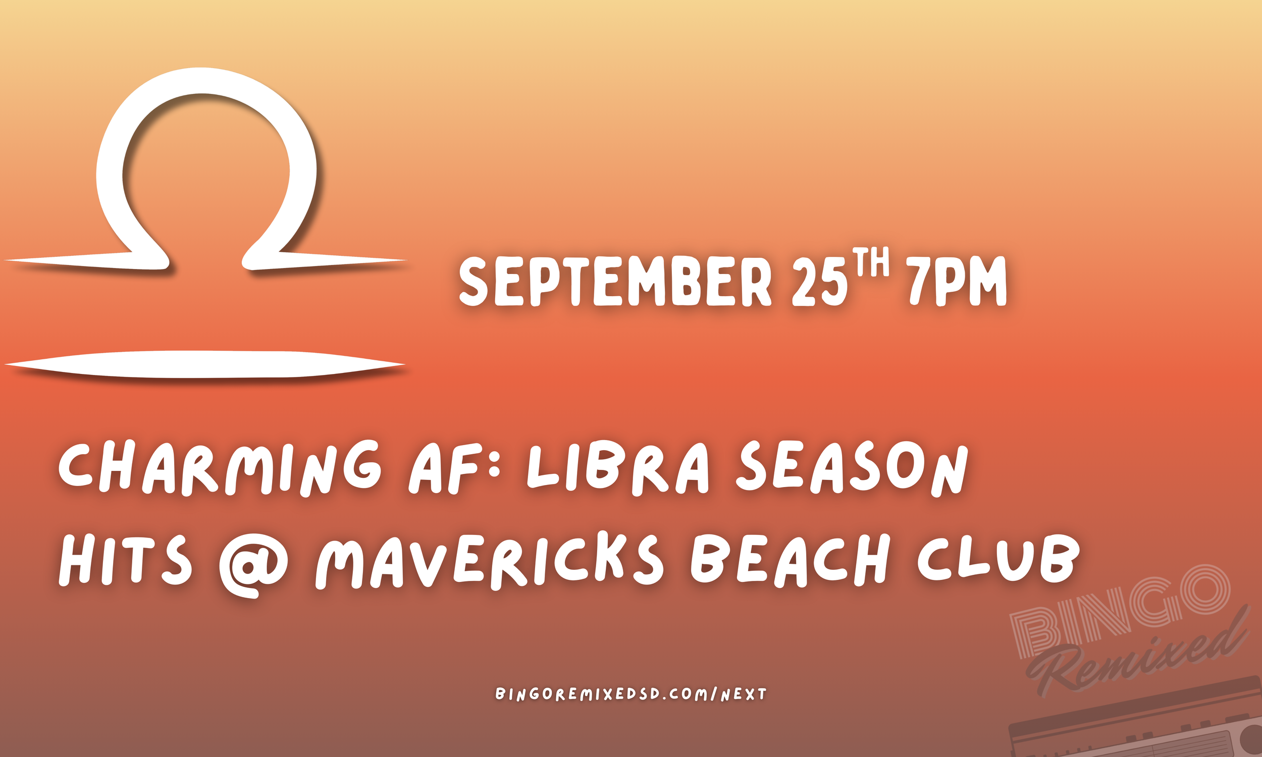 Charming AF: Libra Season Hits @ Mavericks Beach Club
