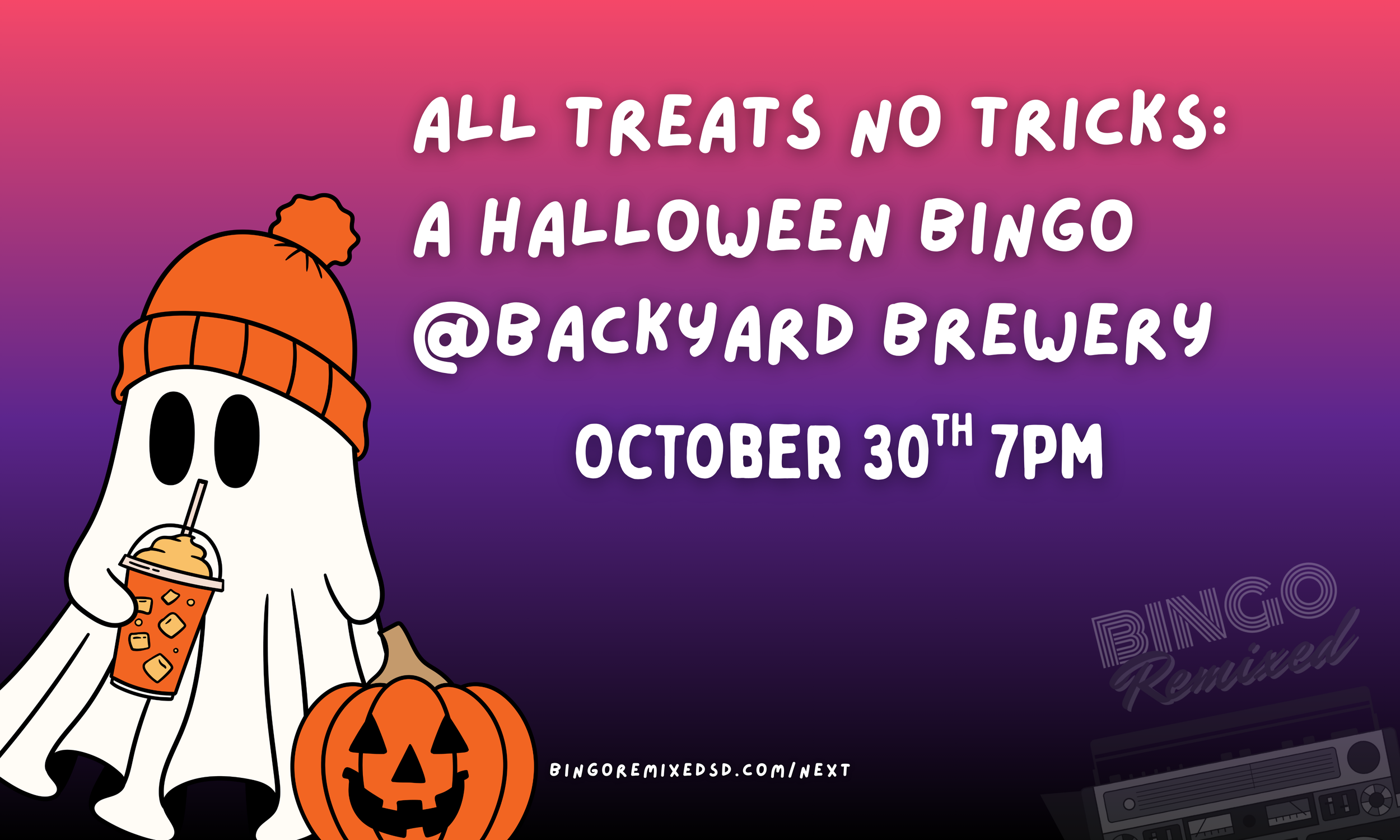 All Treats No Tricks: A Halloween Bingo @ Backyard Brewery
